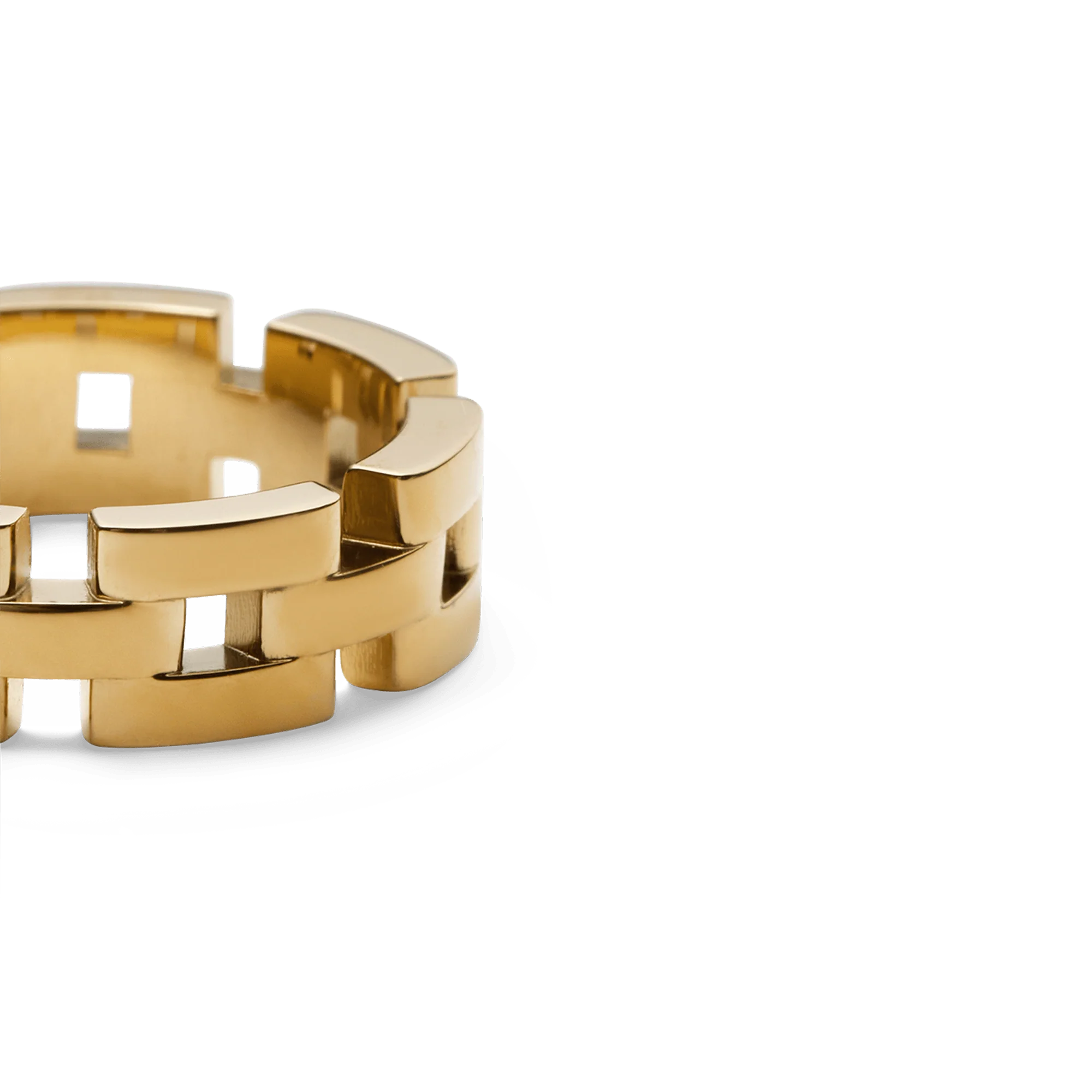 3-Link Ring Gold - Image 3