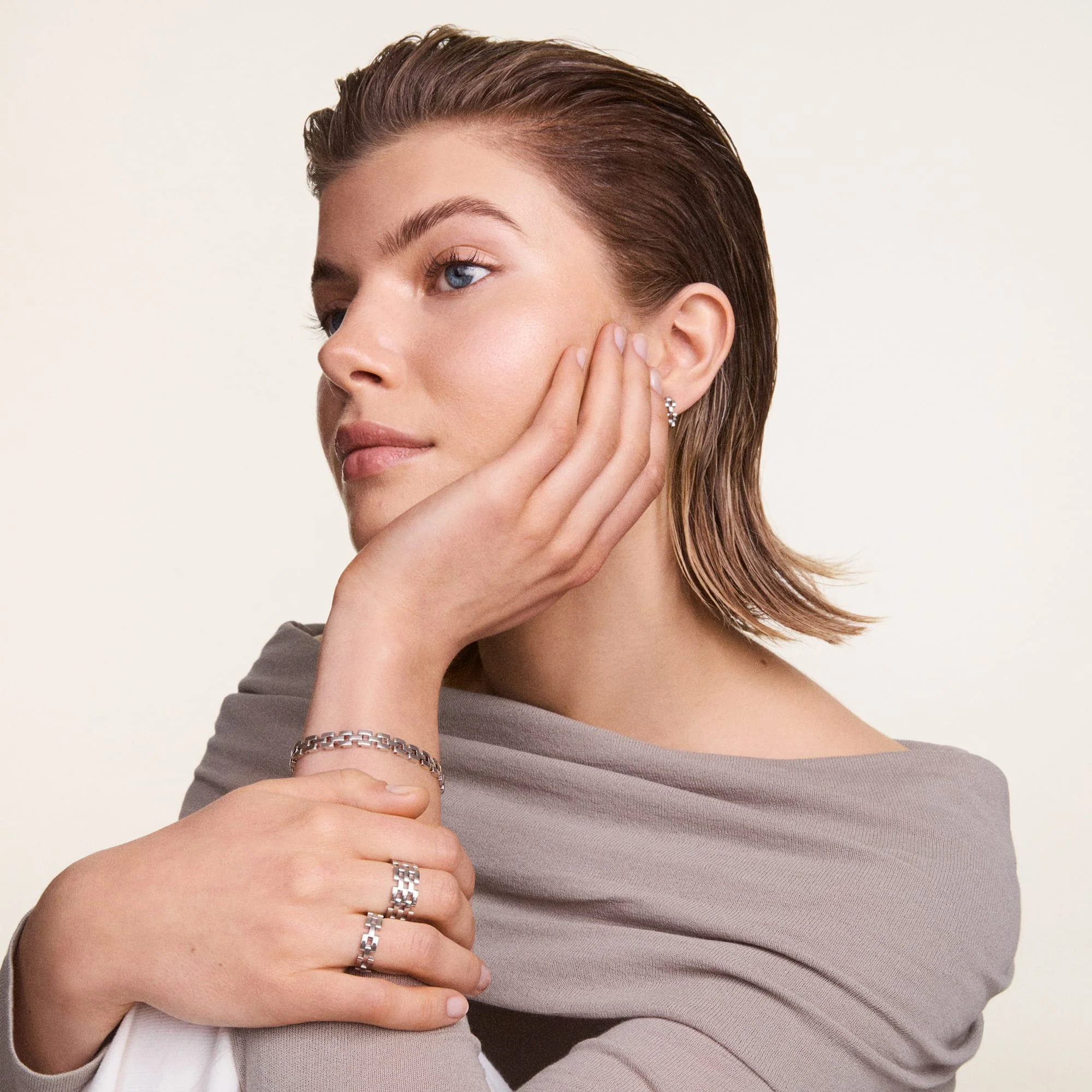 3-Link Ring Silver - Image 2