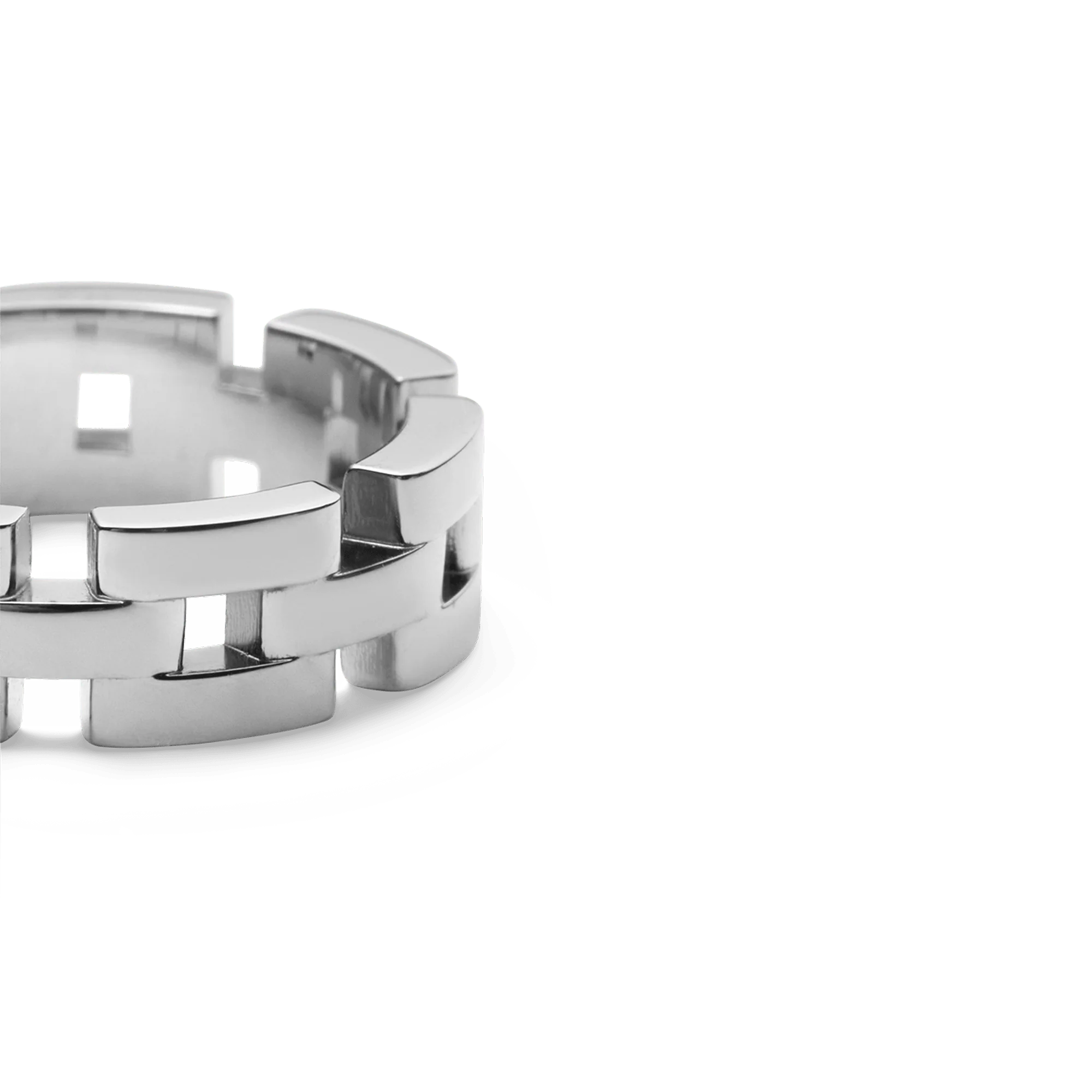 3-Link Ring Silver - Image 3