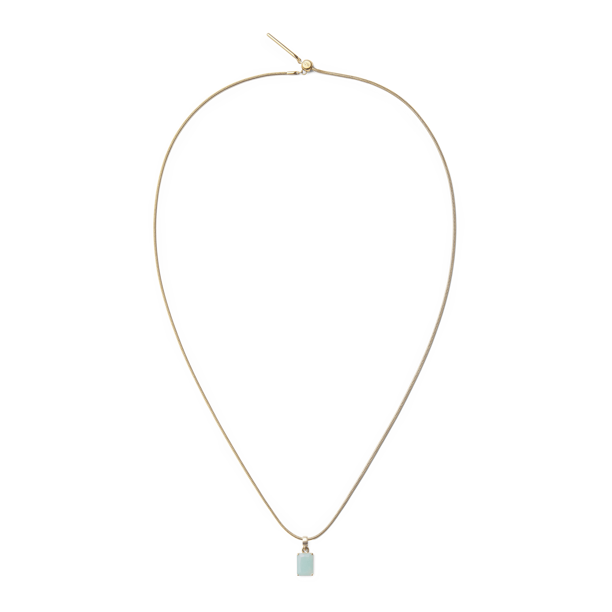 Amazonite Octagon Gold Charm - Image 4