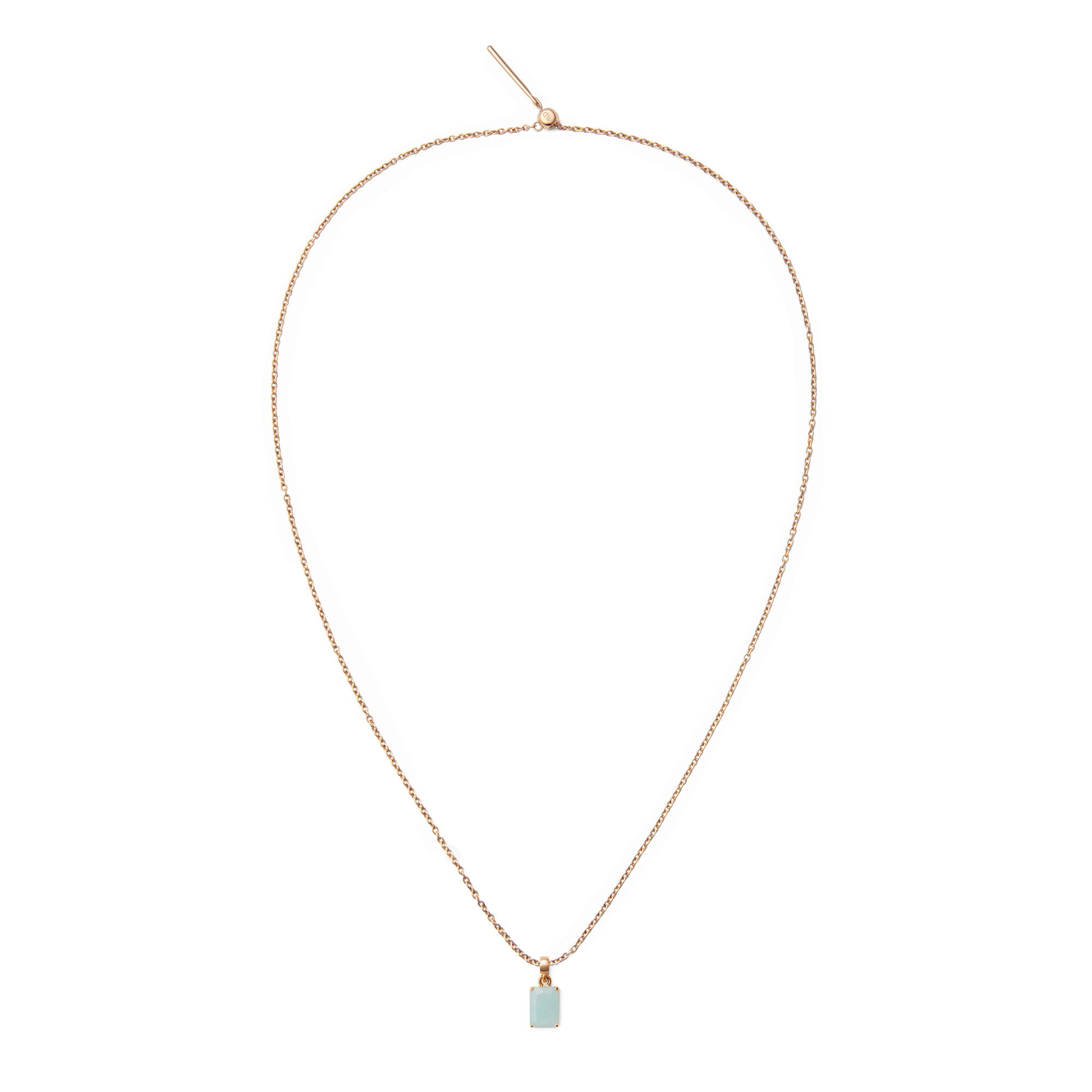 Amazonite Octagon Rose Gold Charm - Image 4