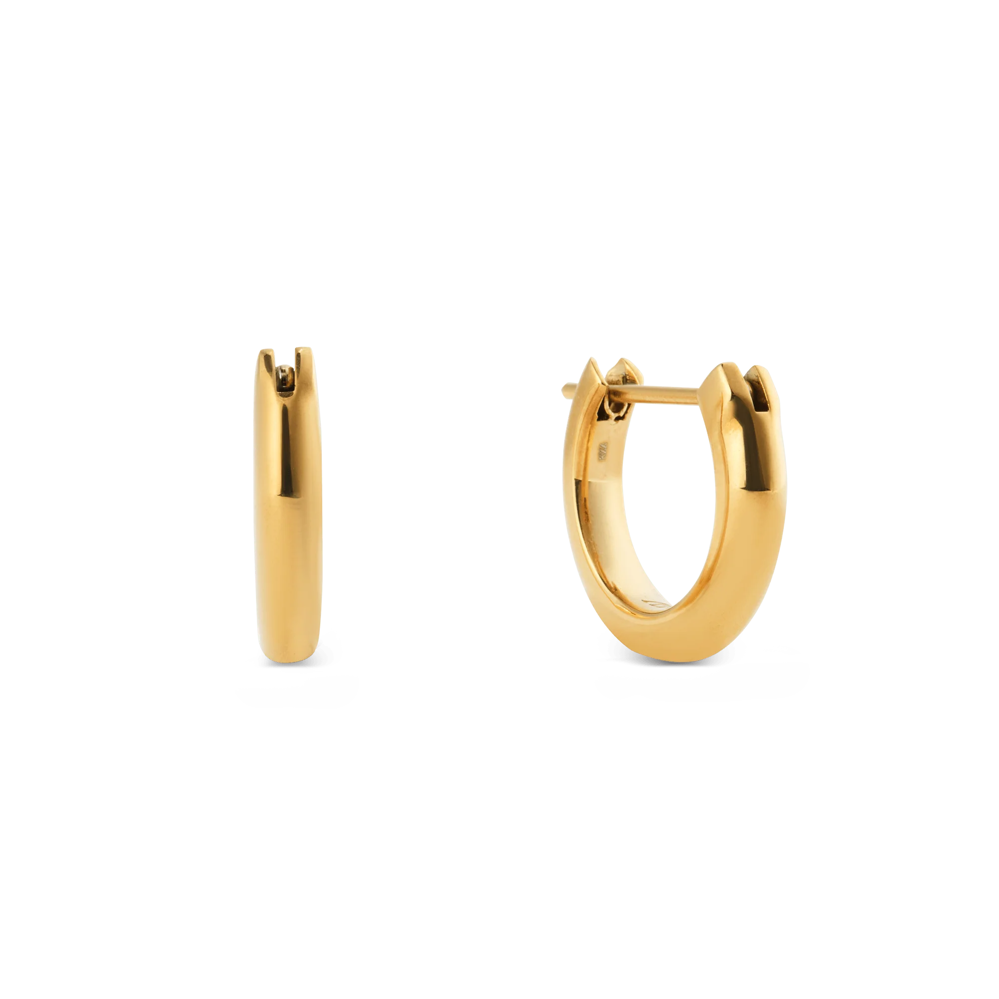 Arch Earrings Gold 9mm