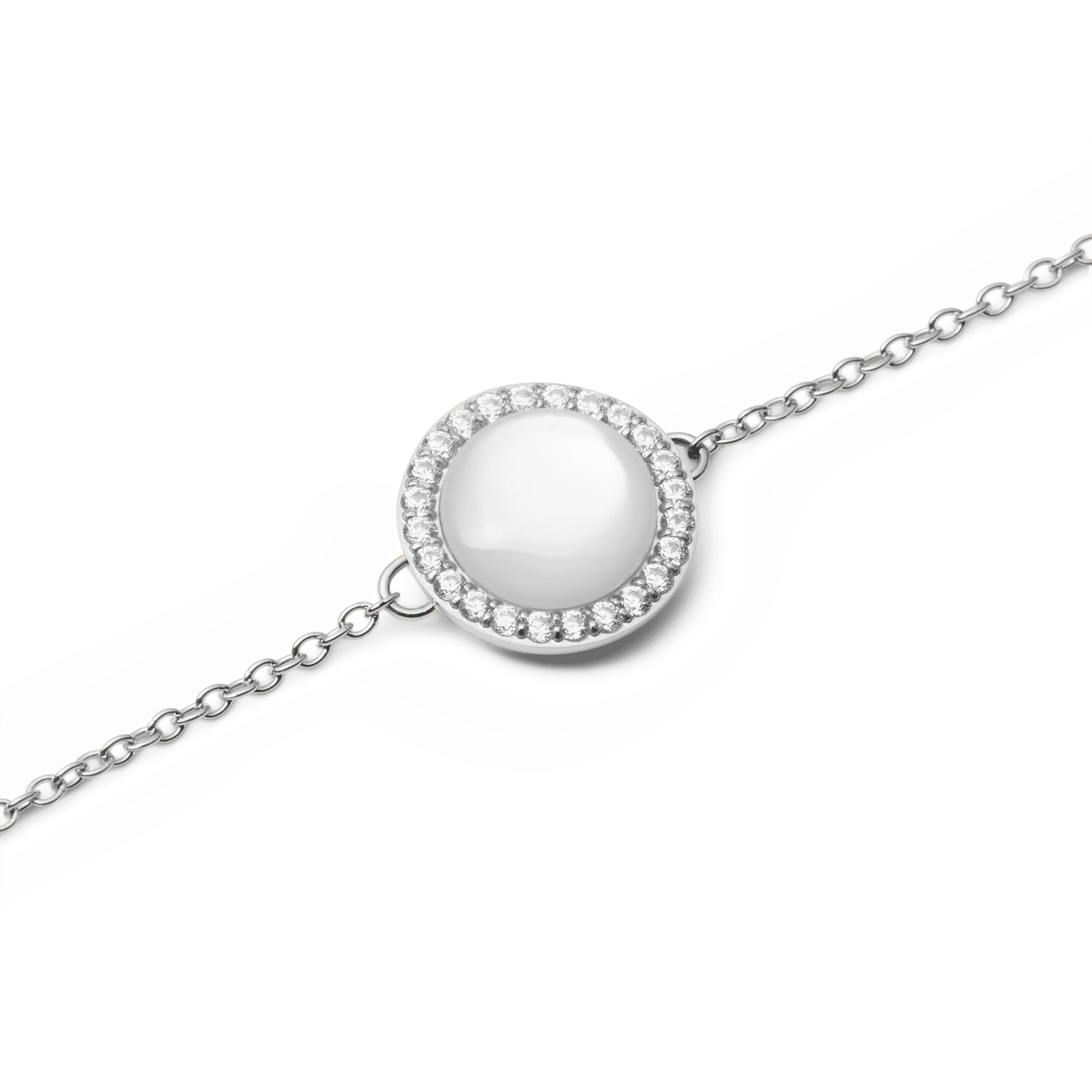 Audrey Bracelet Mother of Pearl Silver - Image 3
