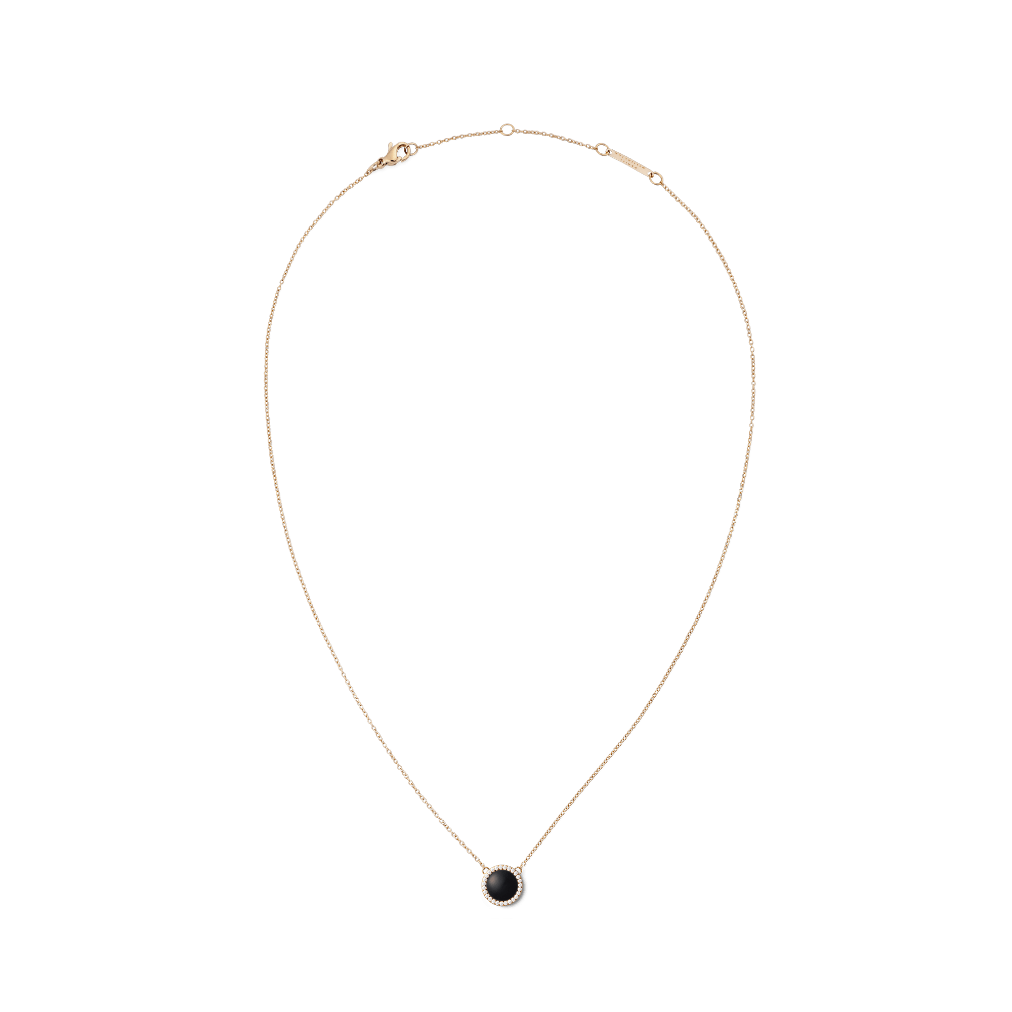 Audrey Necklace Black Agathe Rose Gold - Image 3