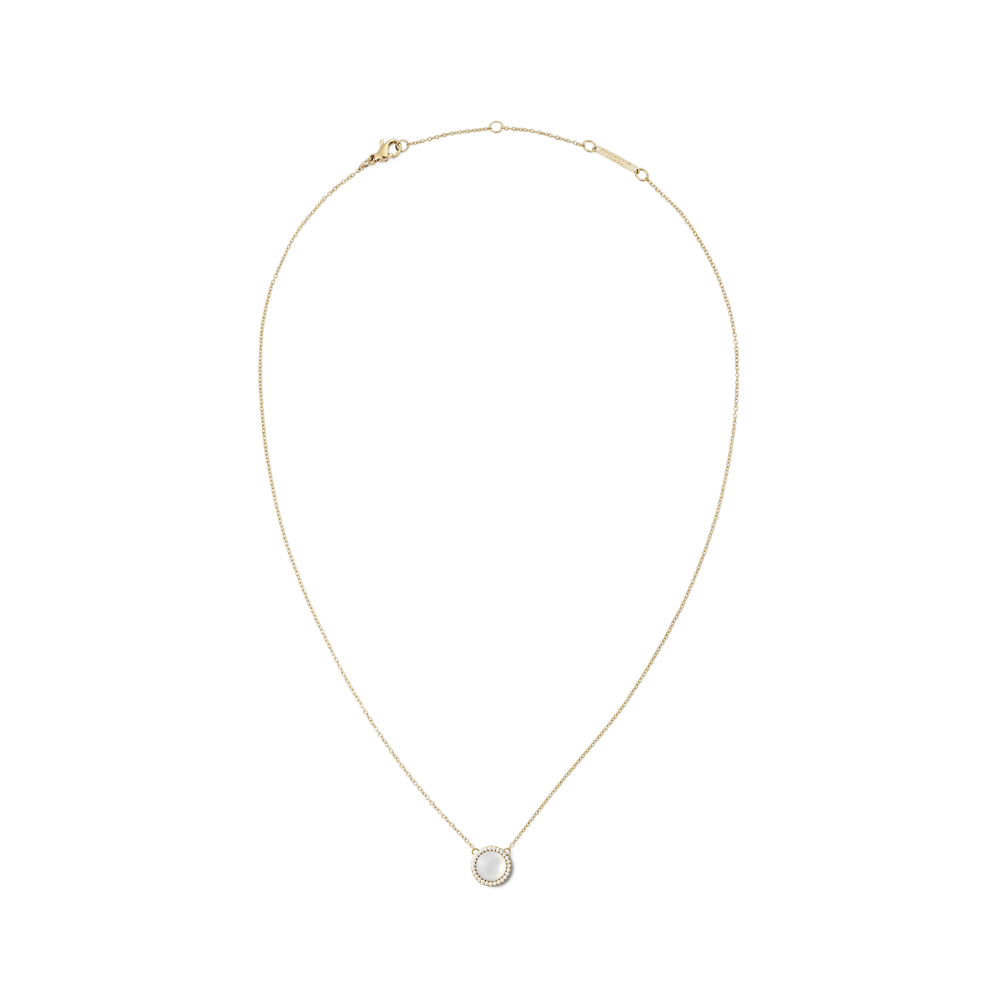 Audrey Necklace Mother of Pearl Gold - Image 3