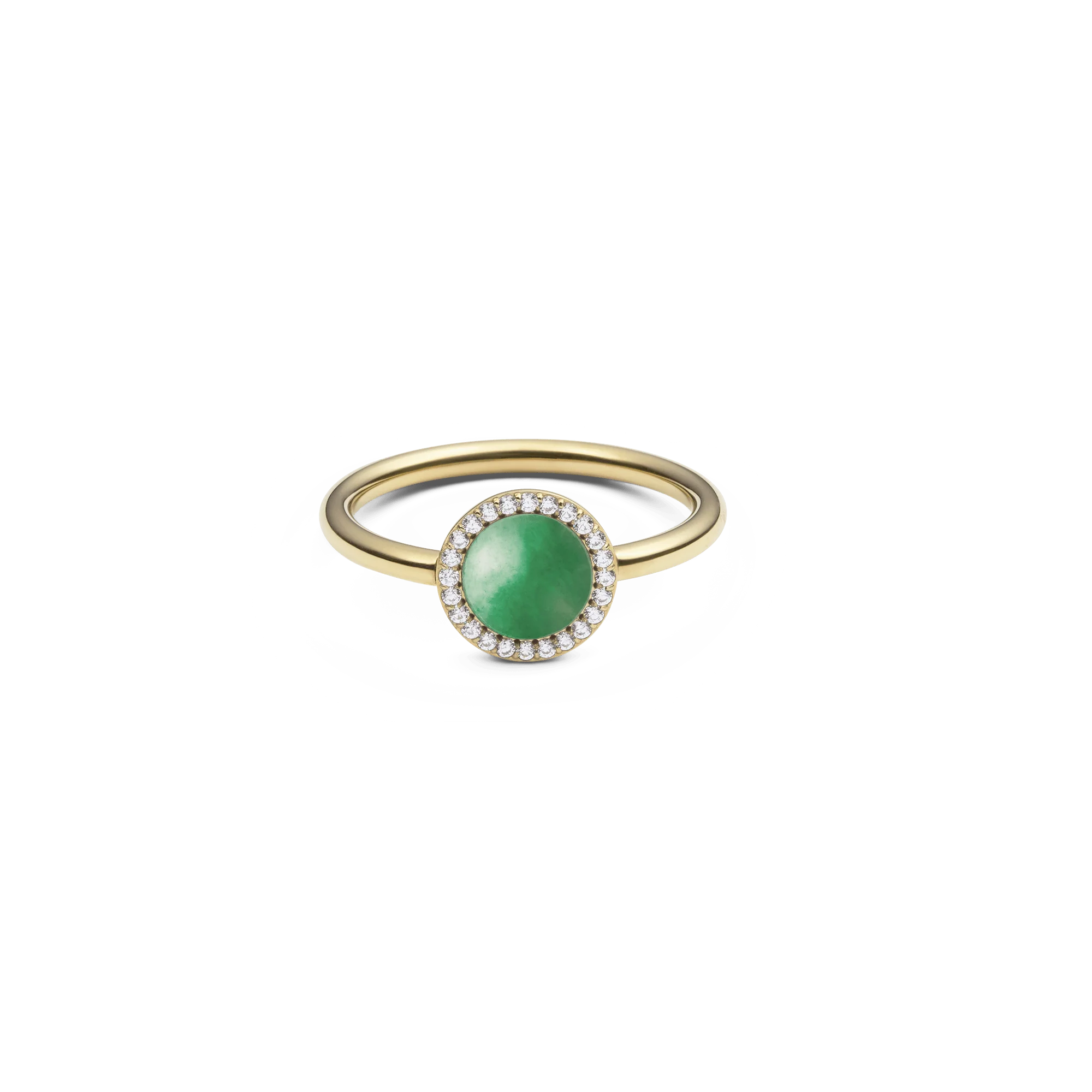 Audrey Ring Jade Gold