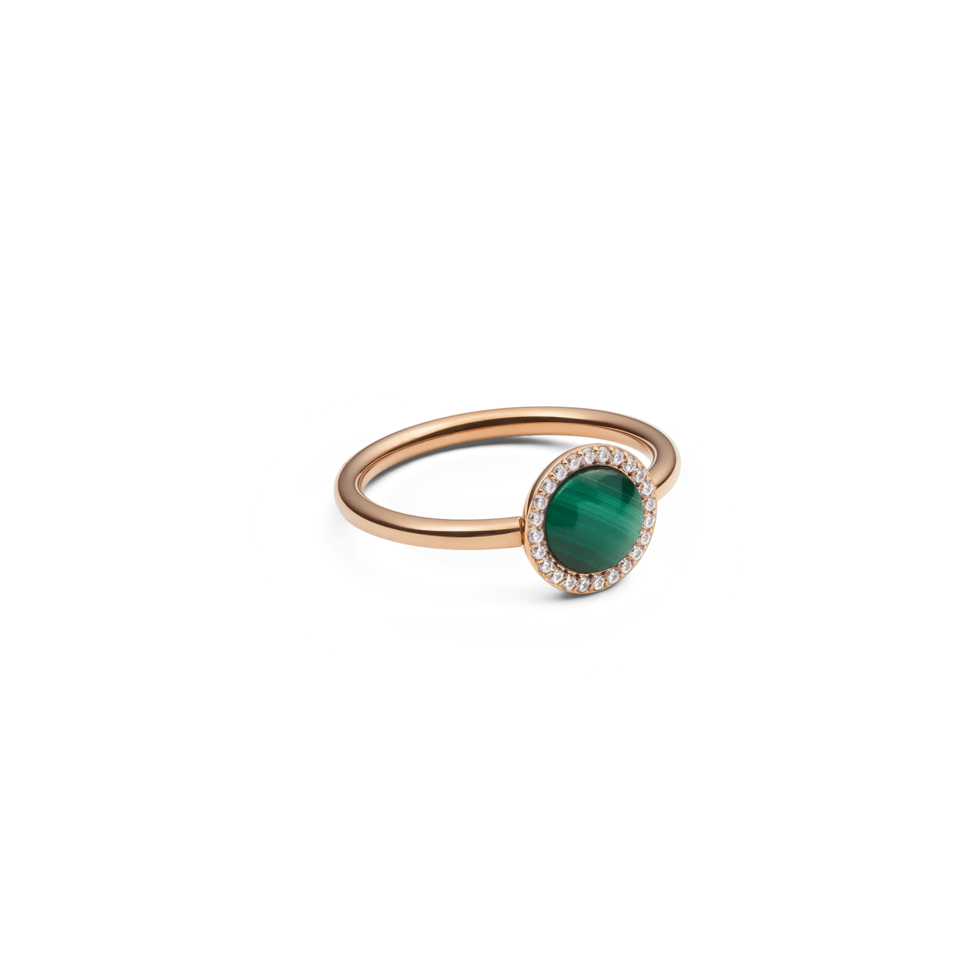Audrey Ring Malachite Rose Gold - Image 3