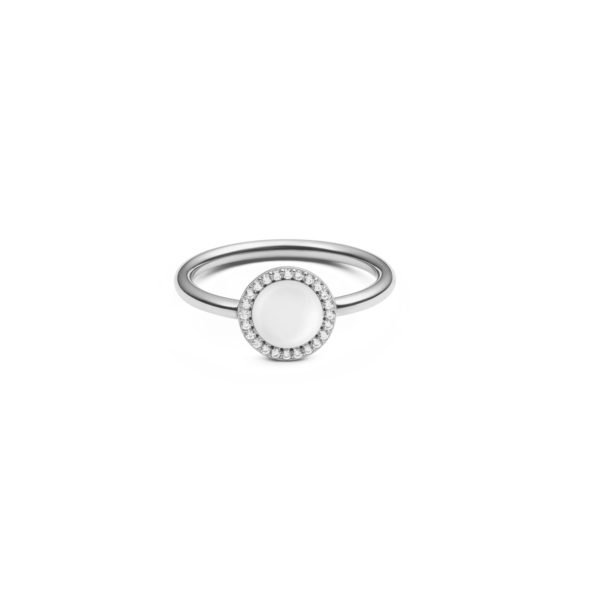 Audrey Ring Mother of Pearl Silver