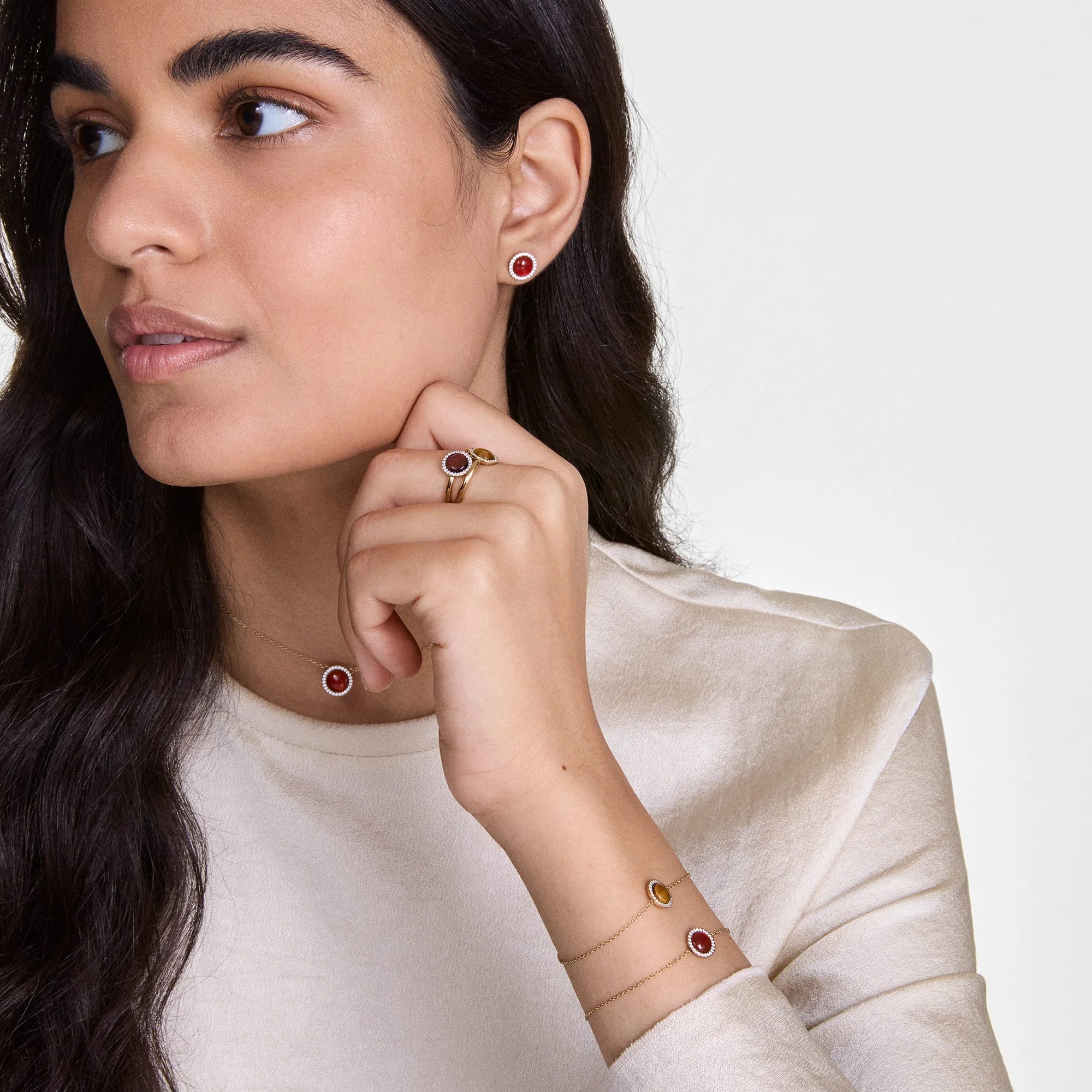 Audrey Ring Tiger Eye Rose Gold - Image 2