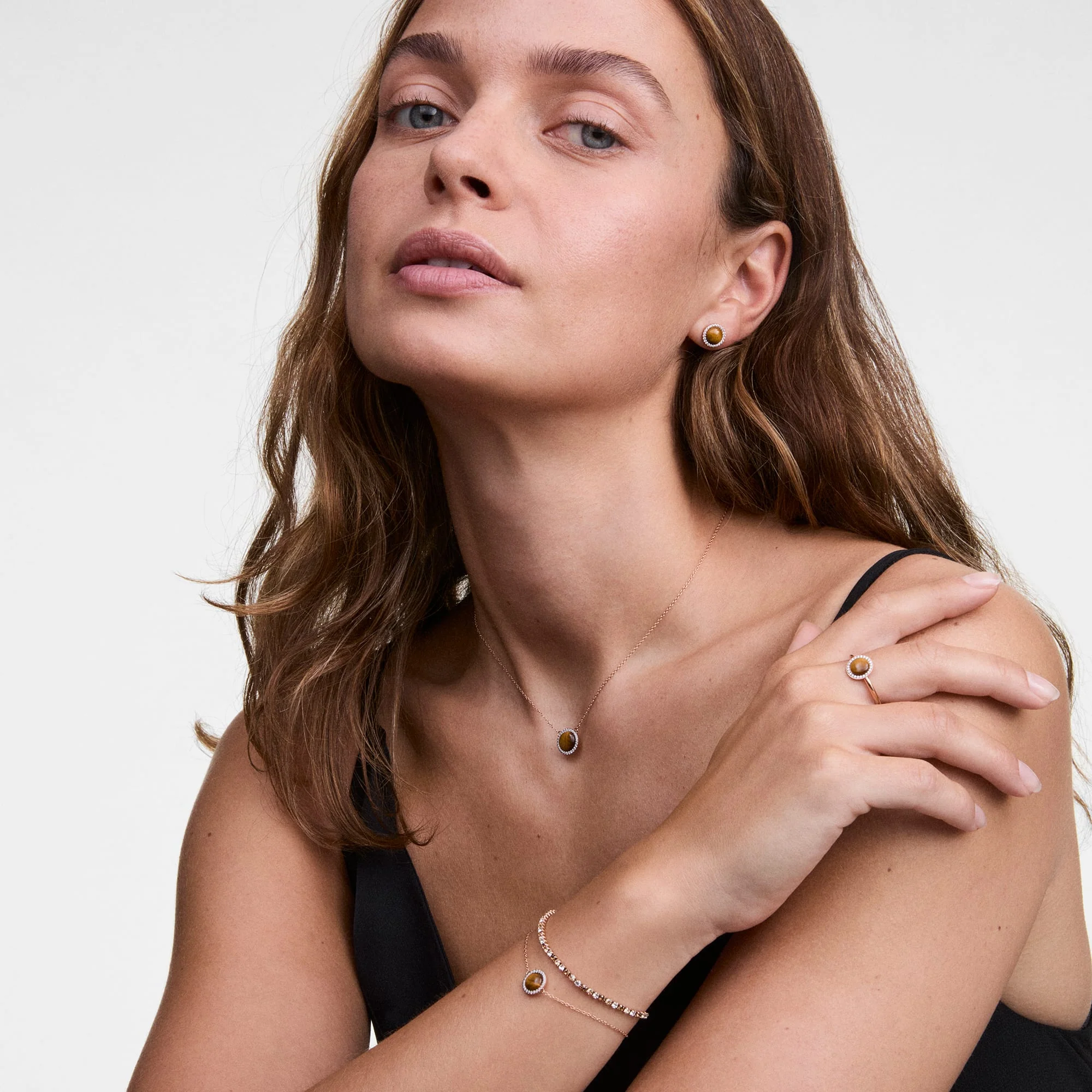 Audrey Ring Tiger Eye Silver - Image 2