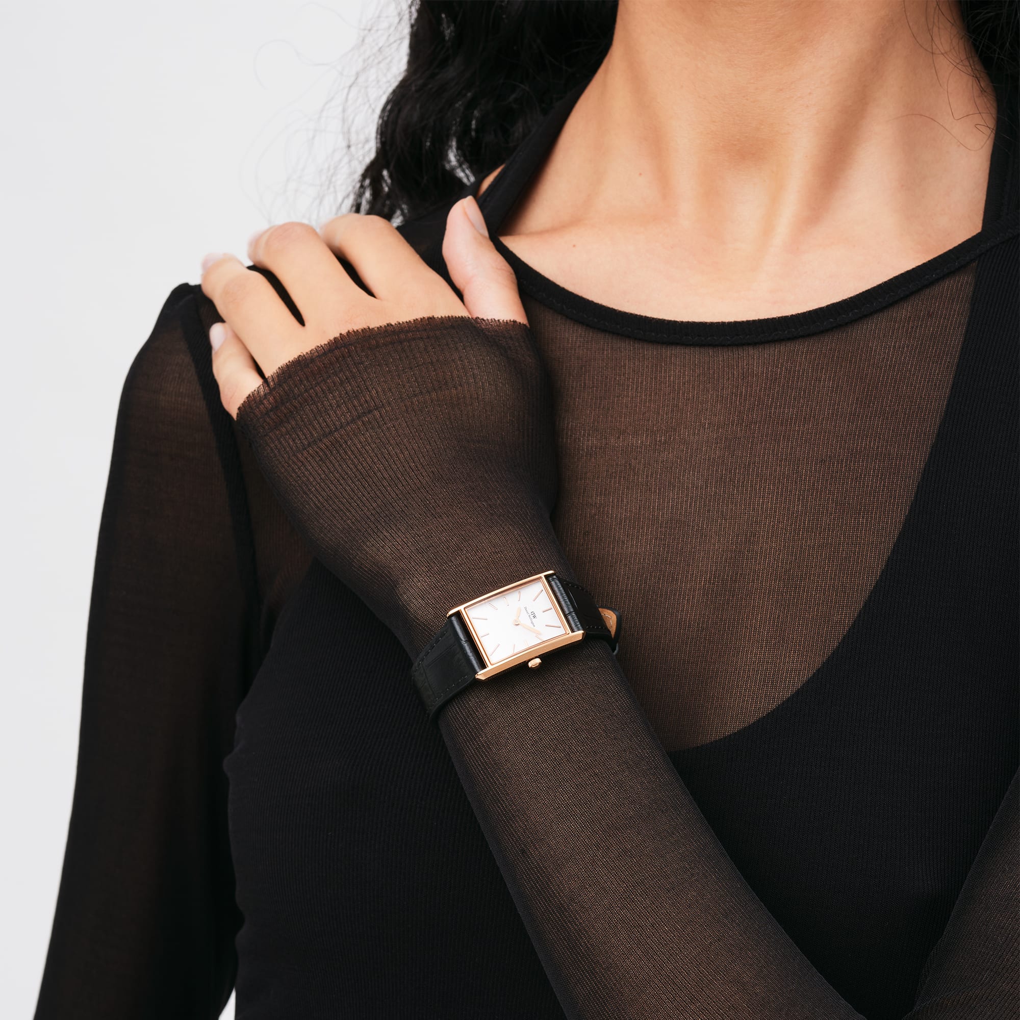 Bound Black Crocodile Rose Gold - Image 3