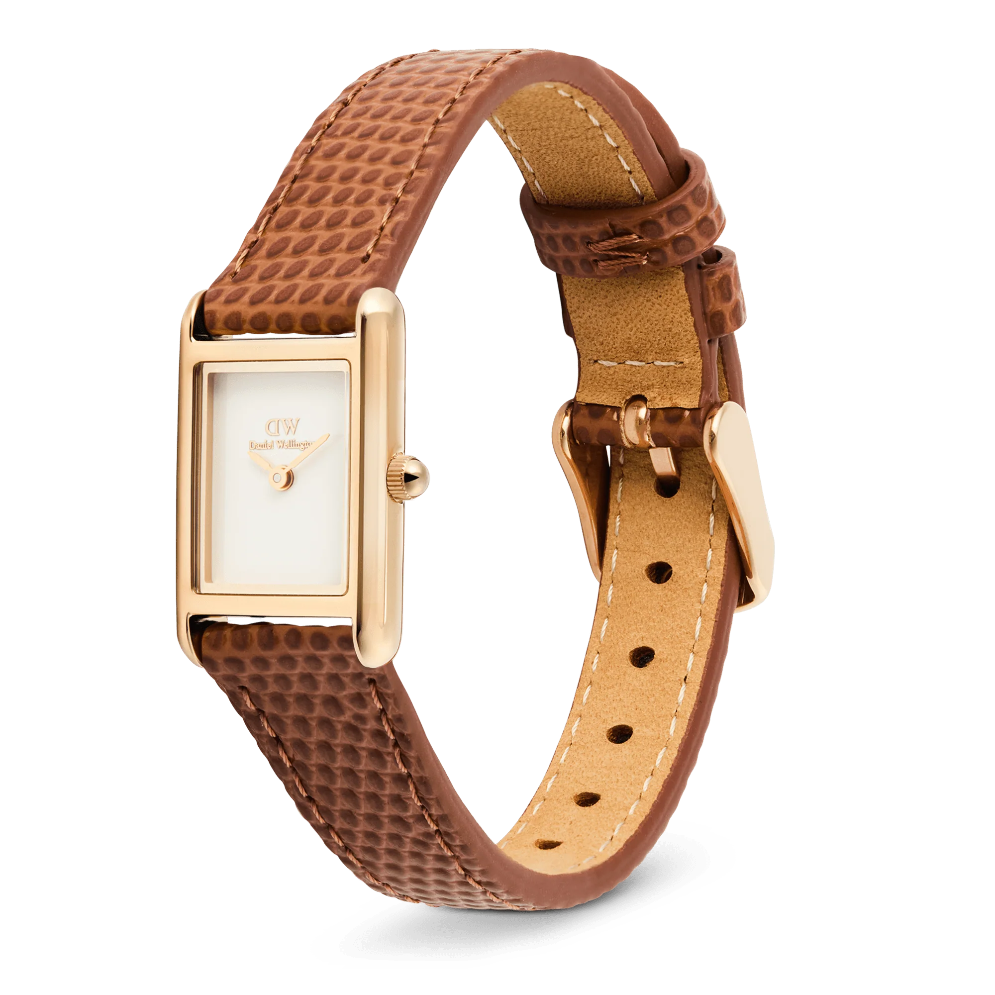 Bound Mini Light Brown Lizard Rose Gold - Image 4