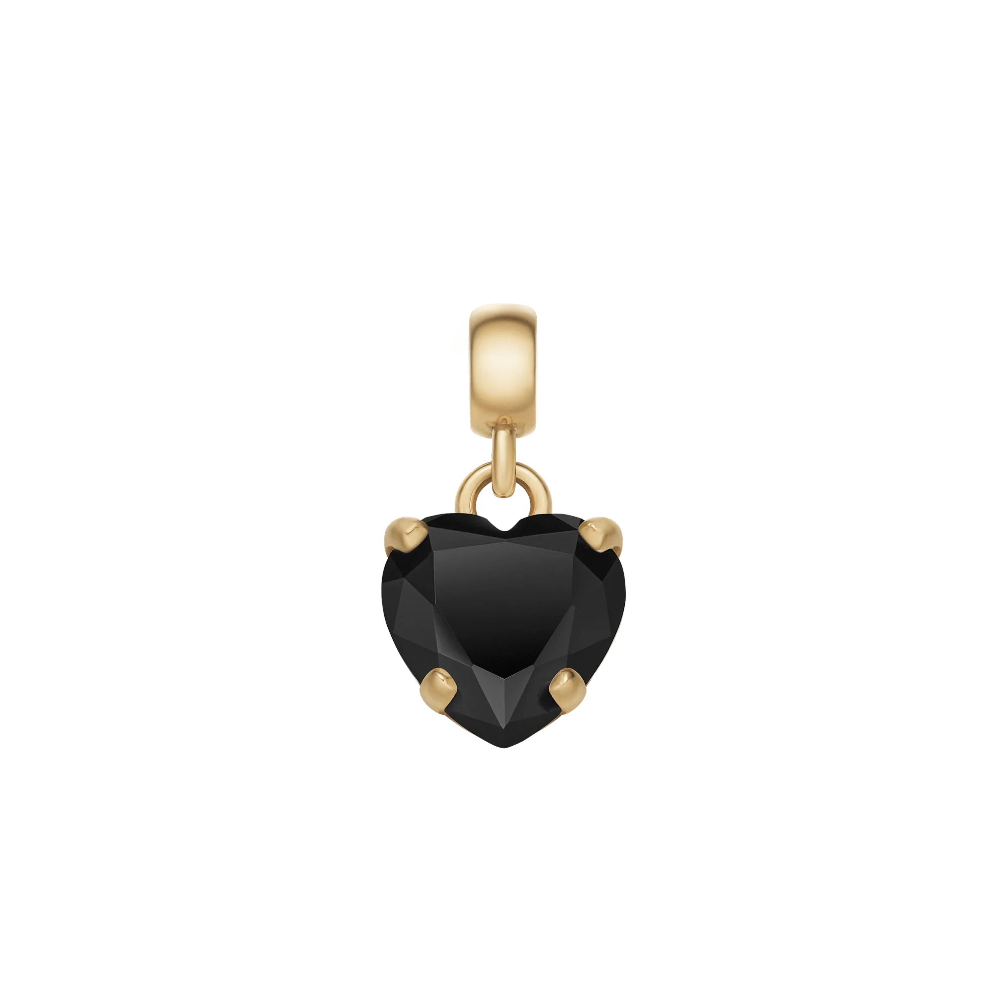 Heart Black Crystal Charm G - Image 2