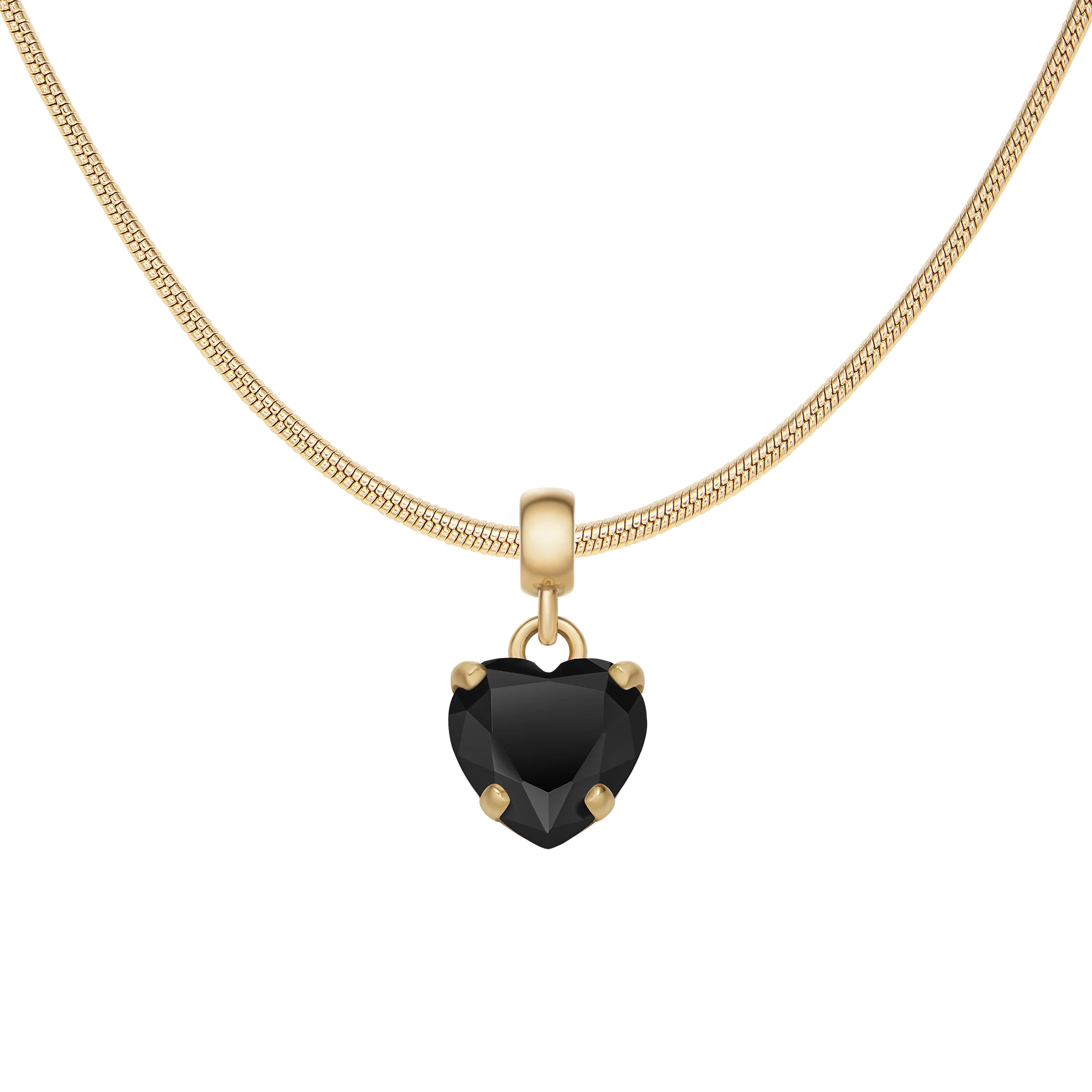 Heart Black Crystal Charm G - Image 3