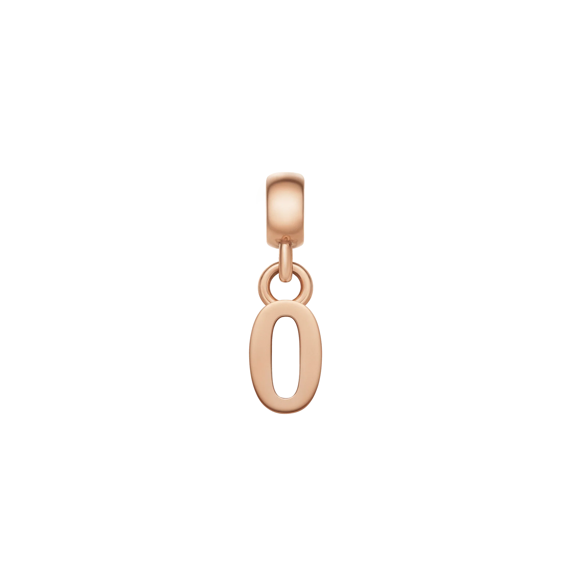 Number Charm Rose Gold
