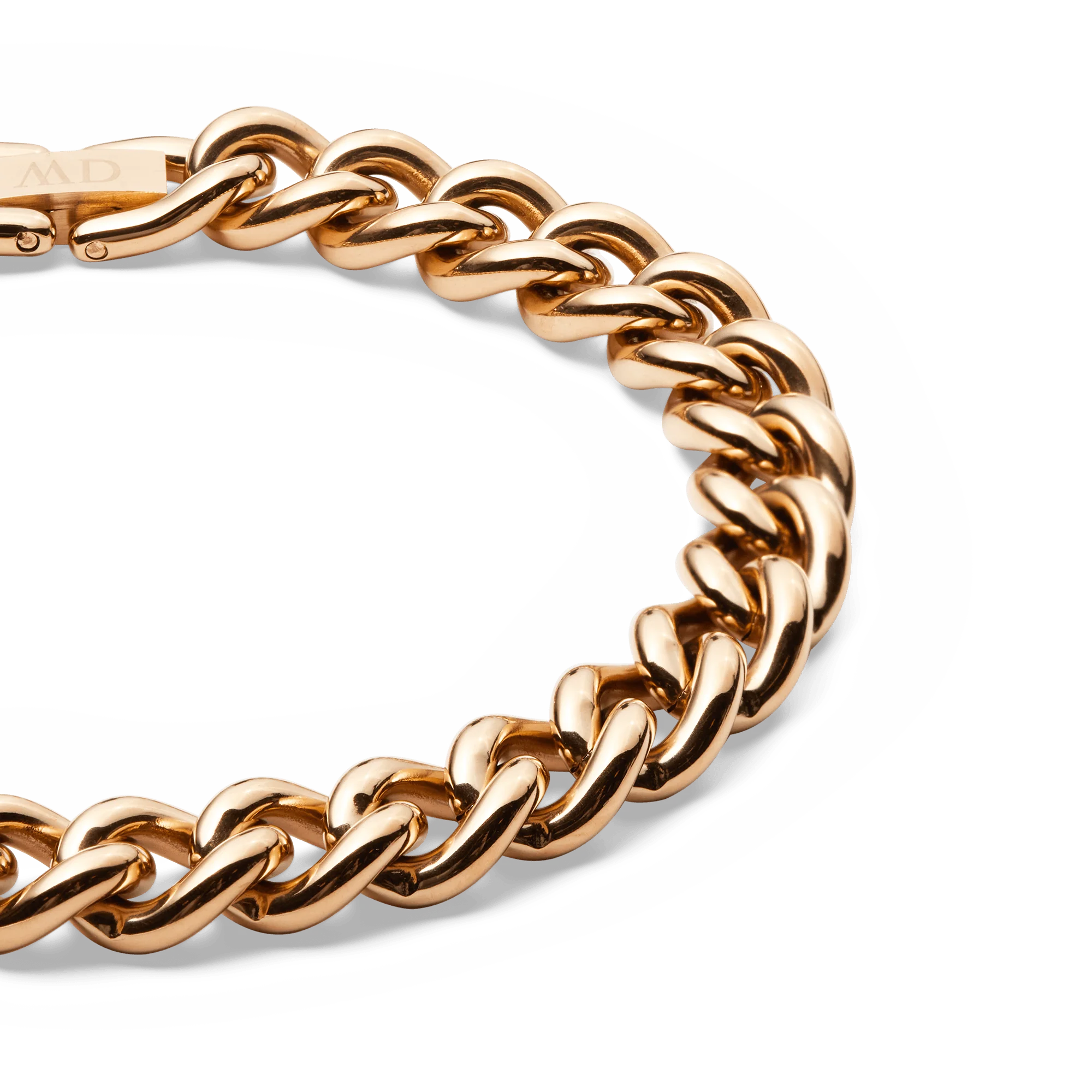 Chunky Chain Bracelet Rose Gold - Image 3