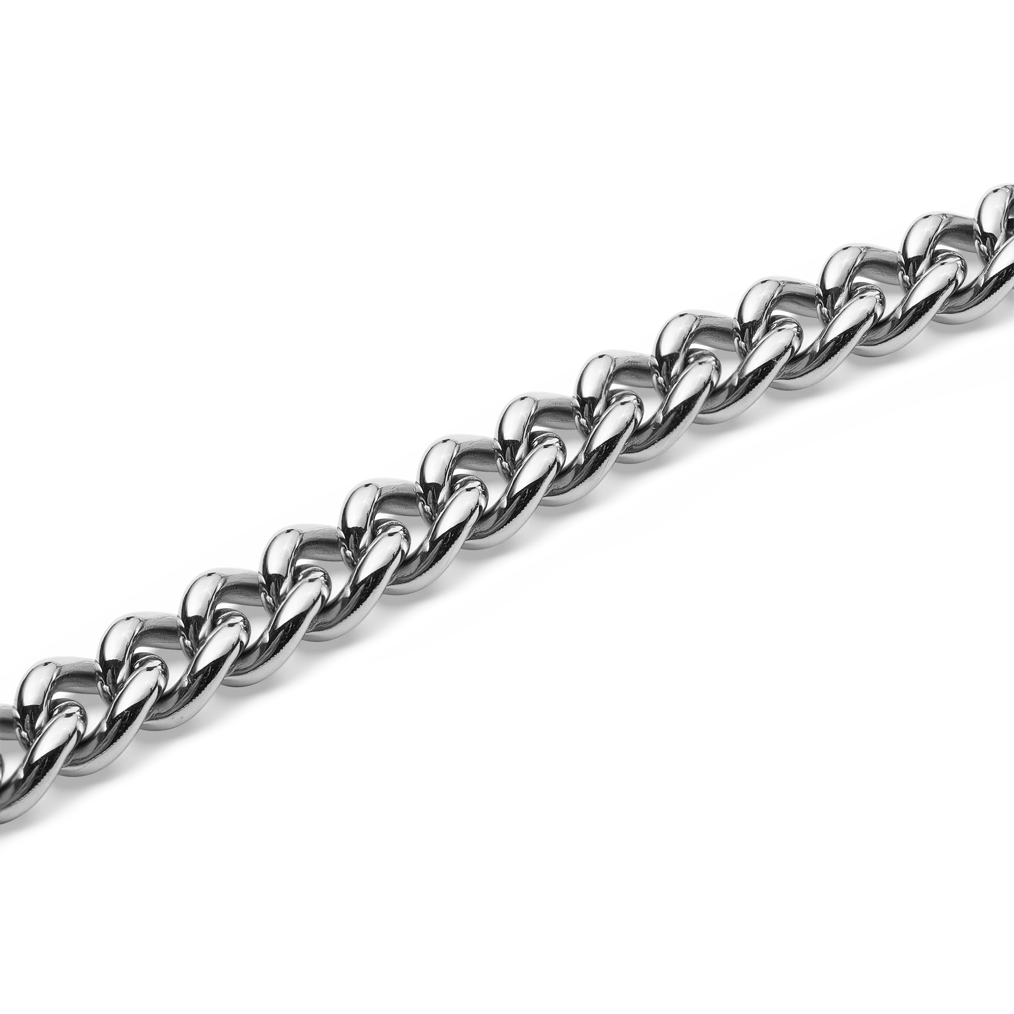 Chunky Chain Necklace Silver - Image 3