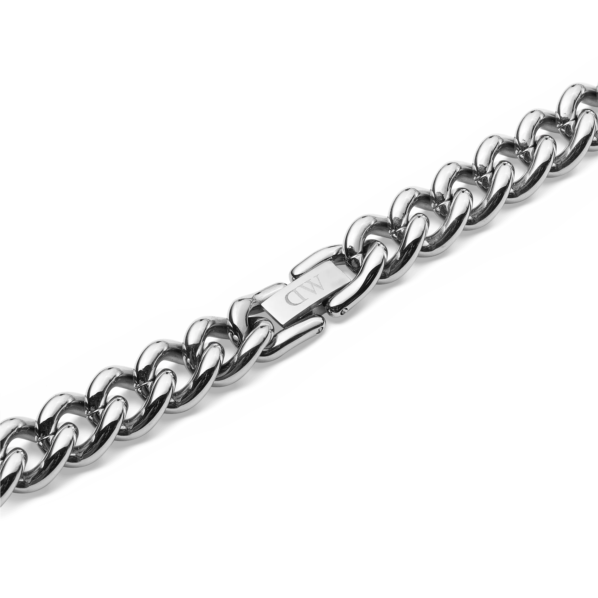 Chunky Chain Necklace Silver - Image 4