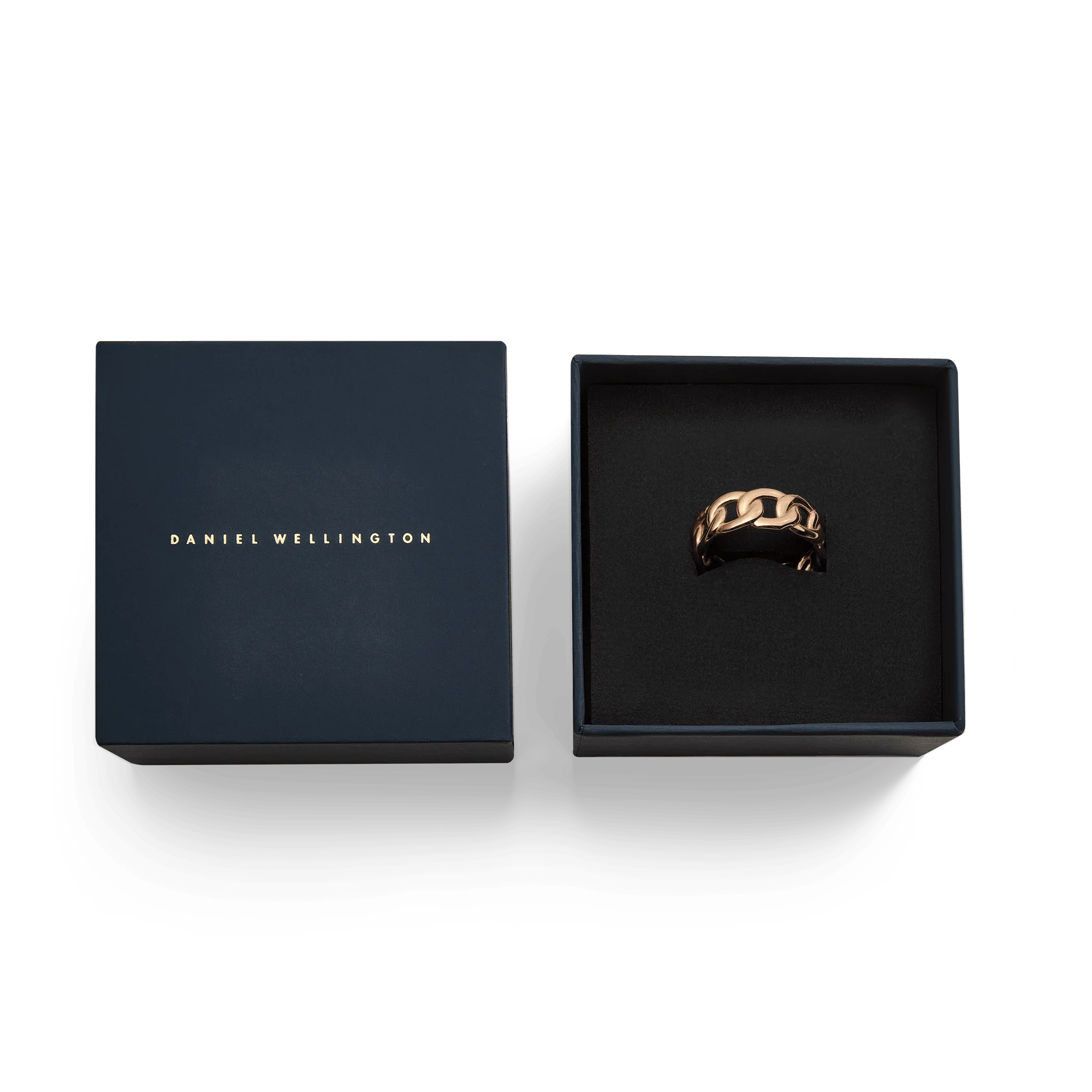 Chunky Chain Ring Rose Gold - Image 5