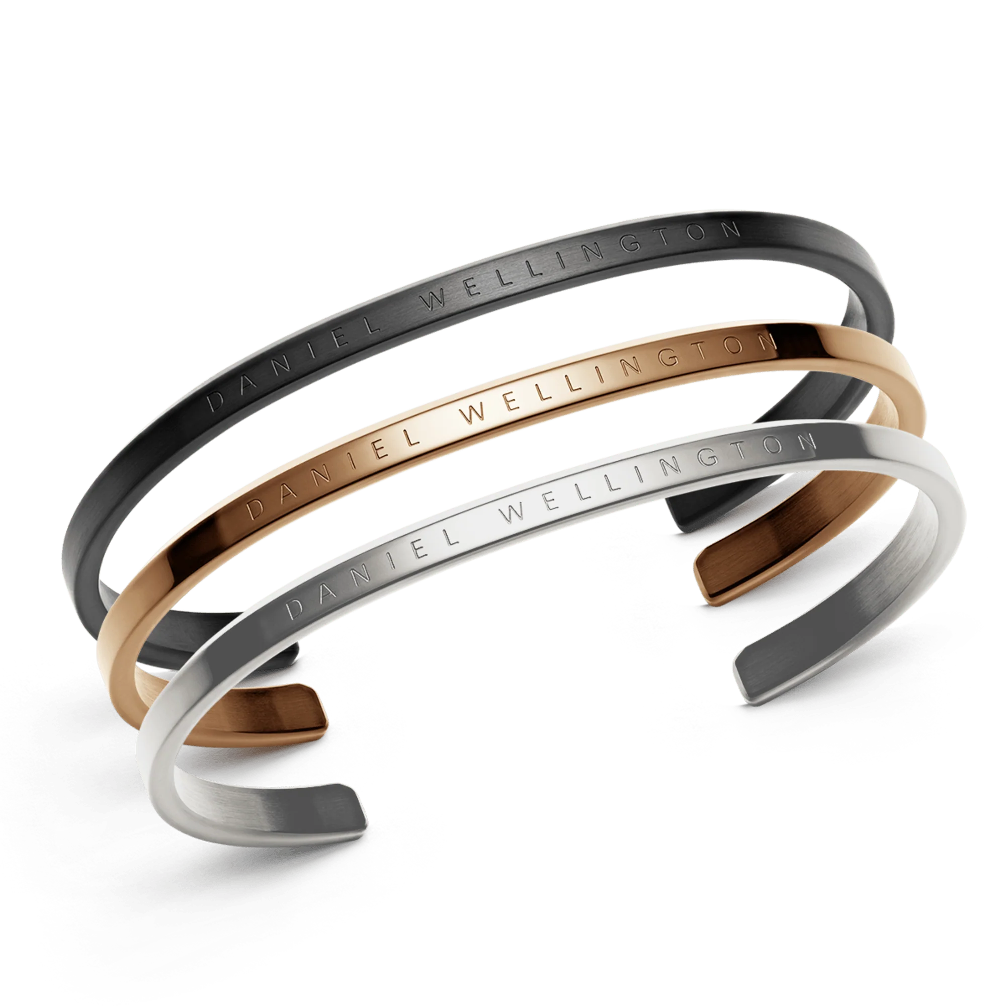 Classic Bracelet Black + Rose Gold + Silver