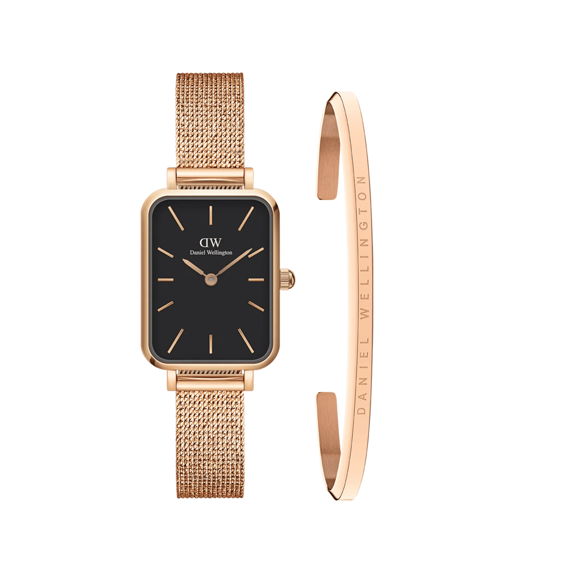 Quadro Pressed Melrose Black + Classic Bracelet