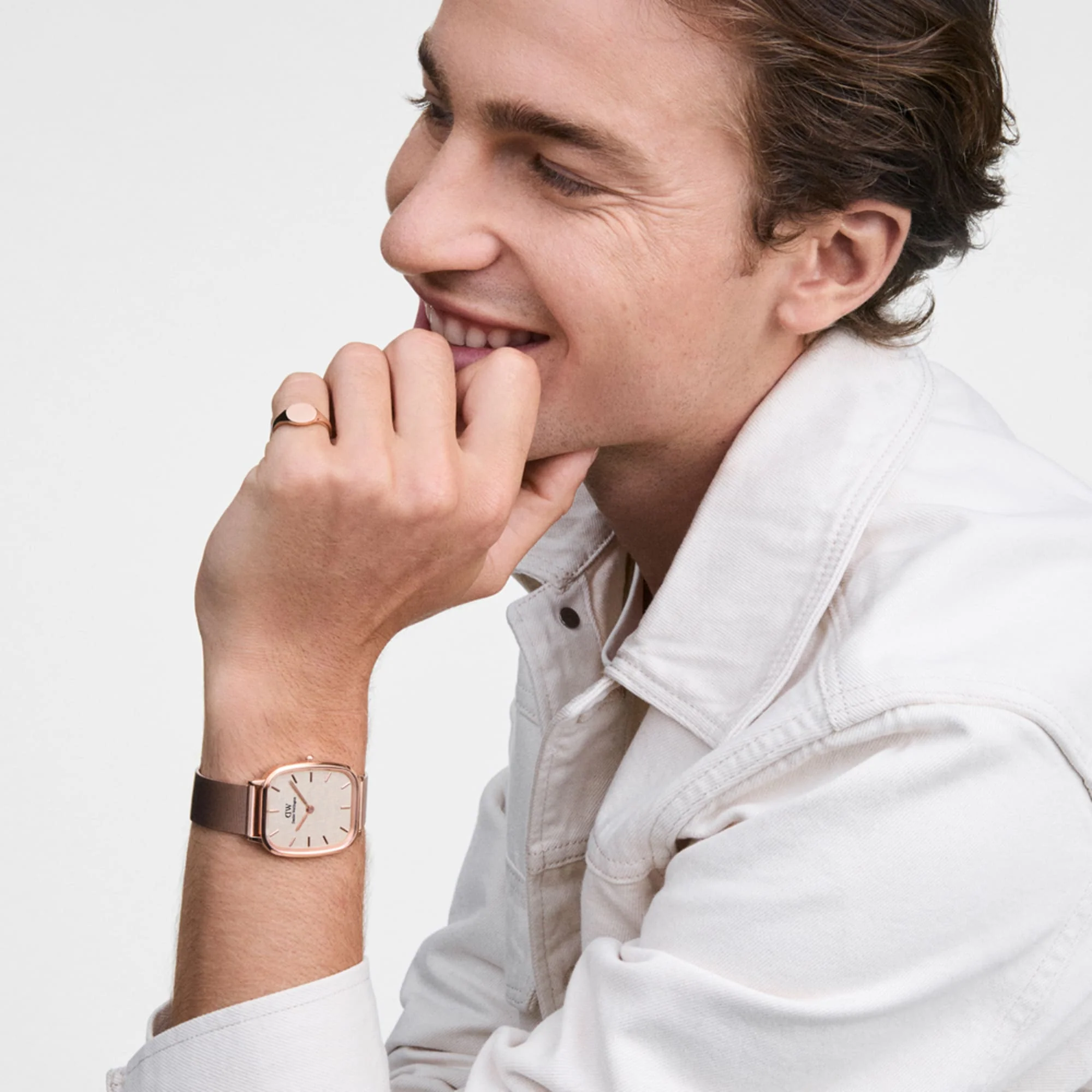 Classic Mini Signet Ring Rose Gold - Image 2