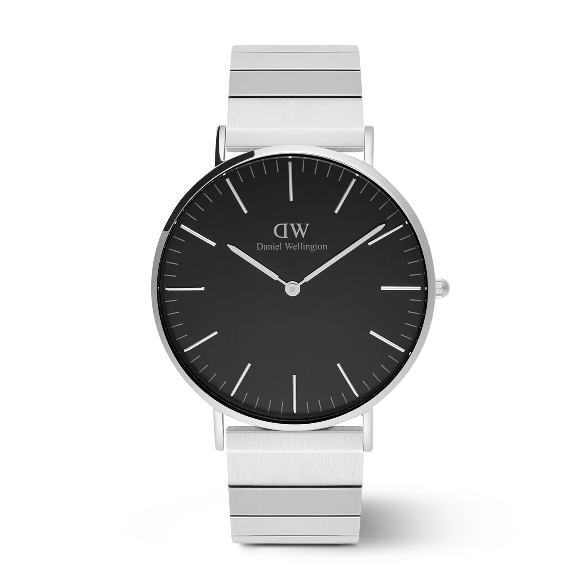 Classic Piano Link Onyx Silver