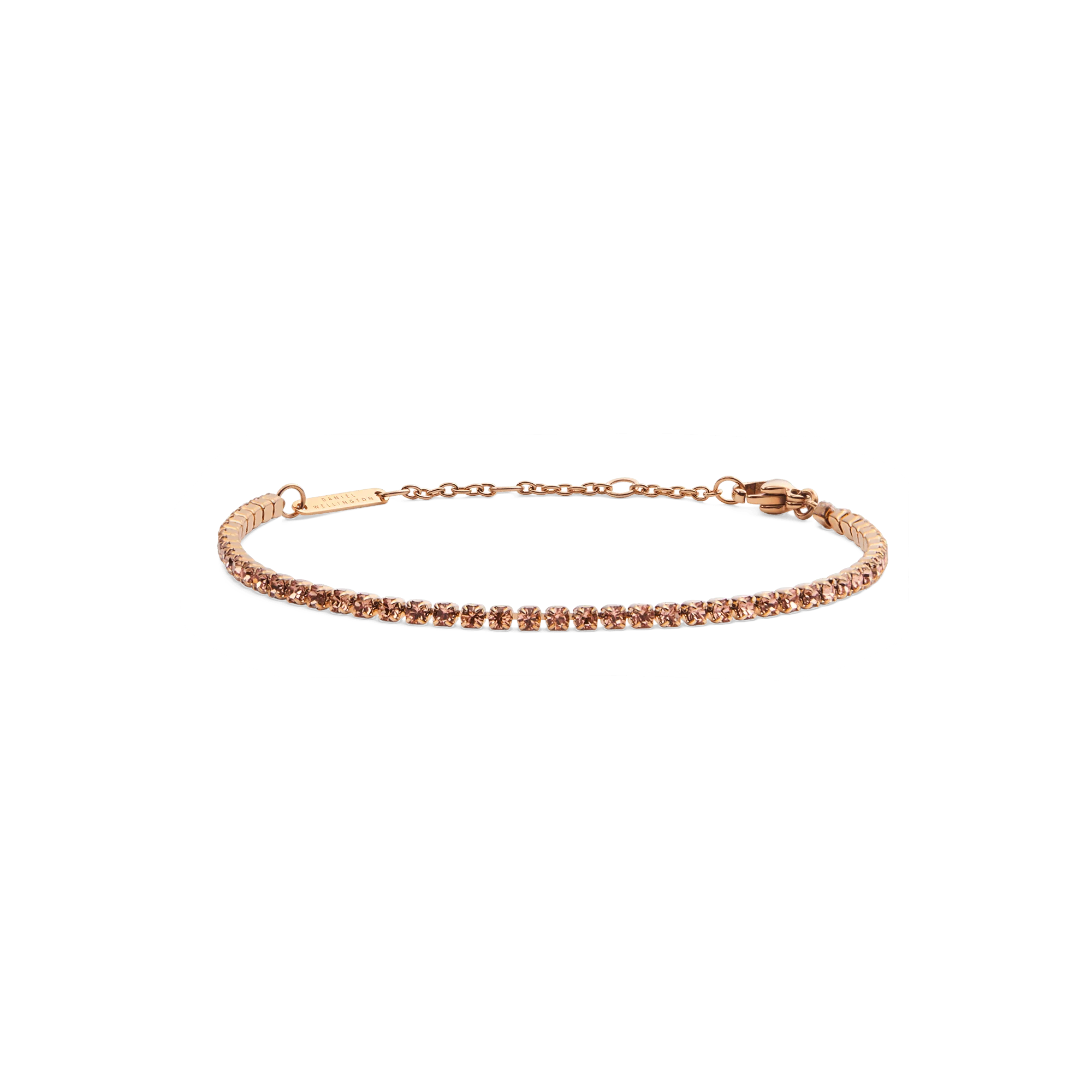 Classic Tennis Bracelet Apricot Rose Gold