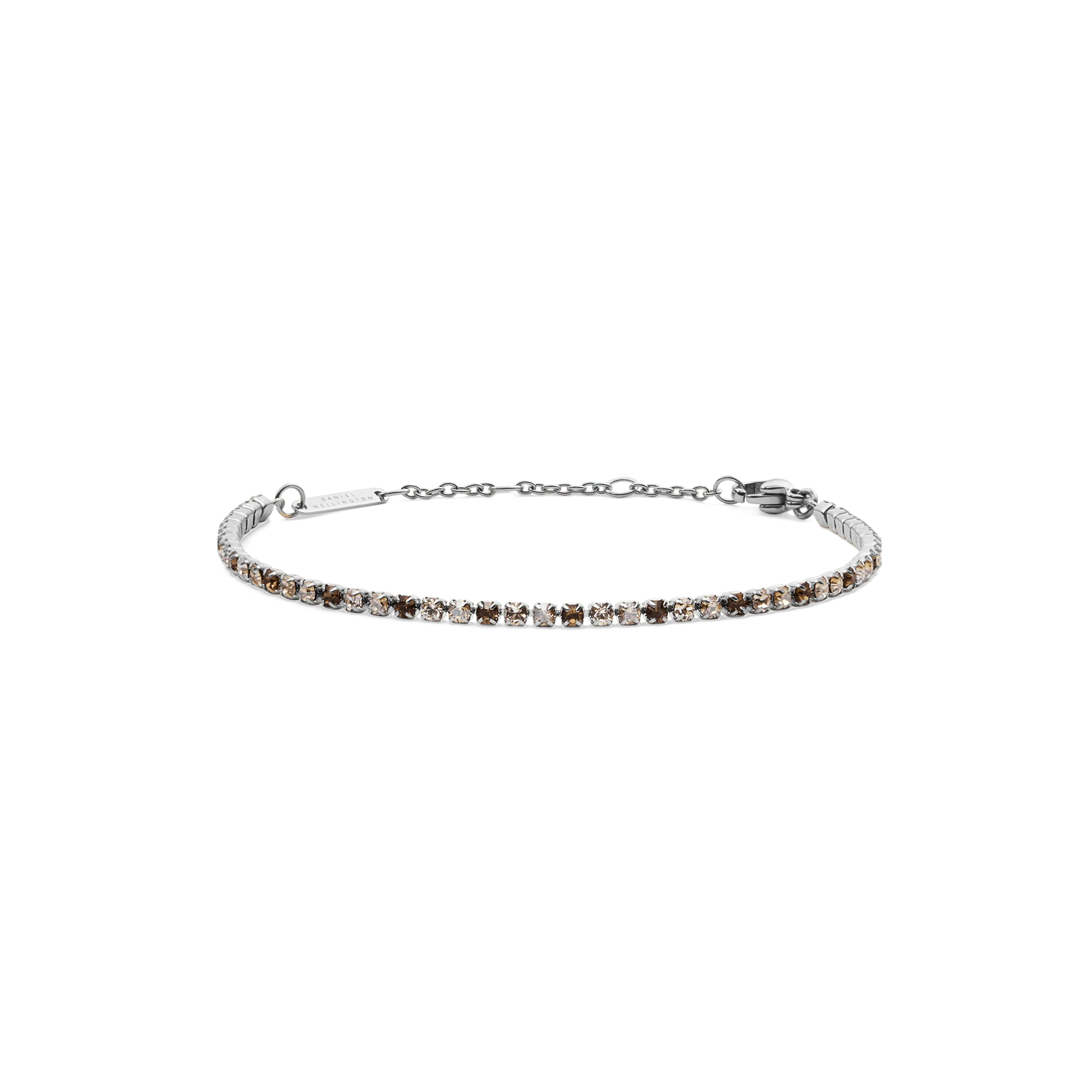 Classic Tennis Bracelet Honey Combo Silver