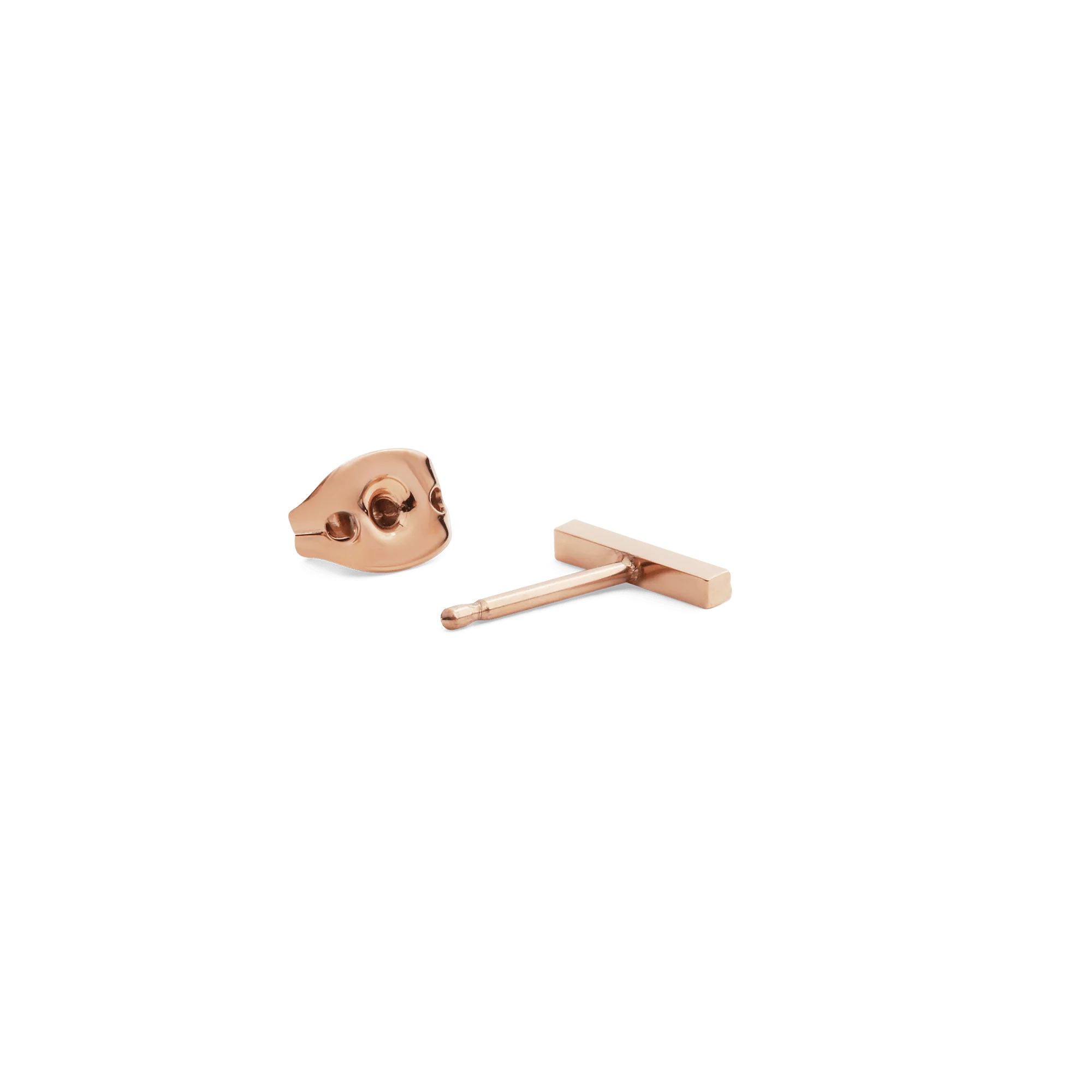 Crystal Bar Stud Rose Gold - Image 4