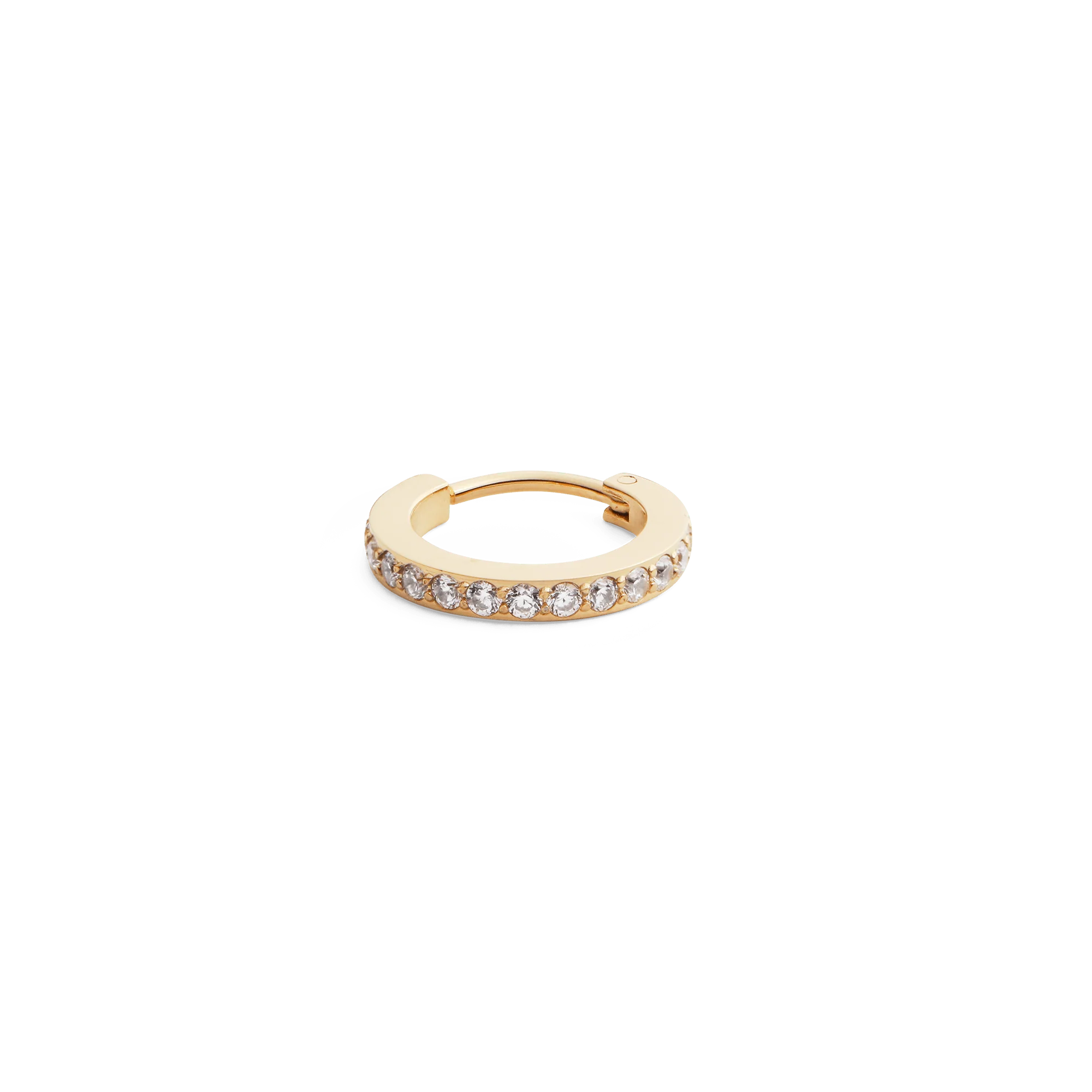 Crystal Hoop Earring Gold