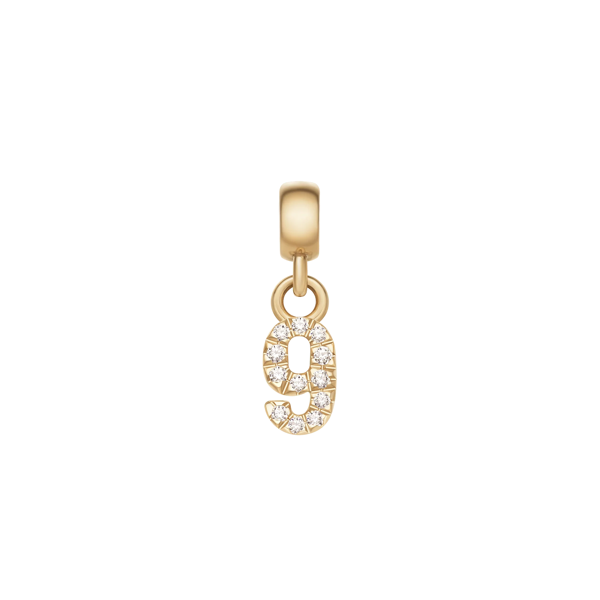 Crystal Number Charm Gold - Image 10