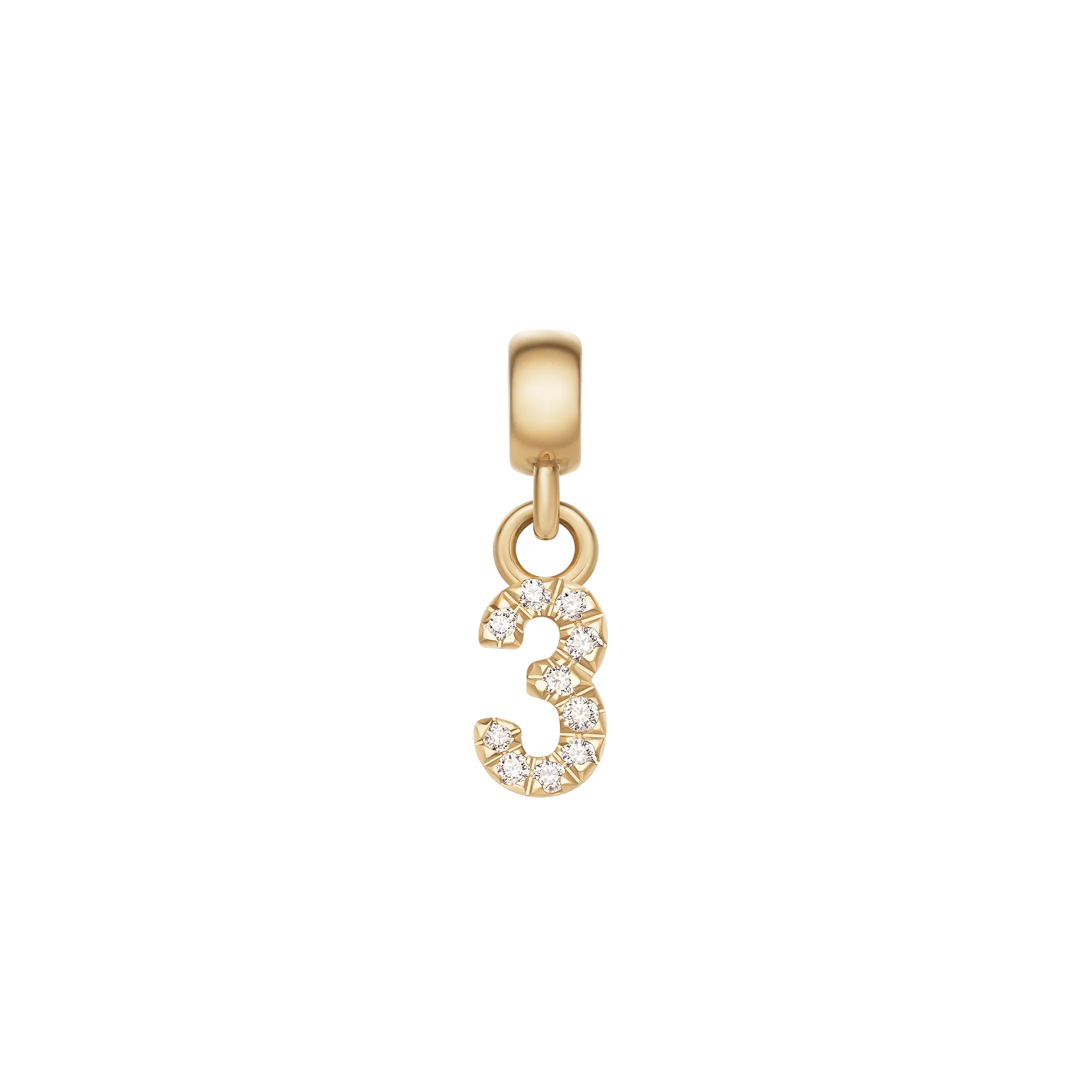 Crystal Number Charm Gold - Image 4