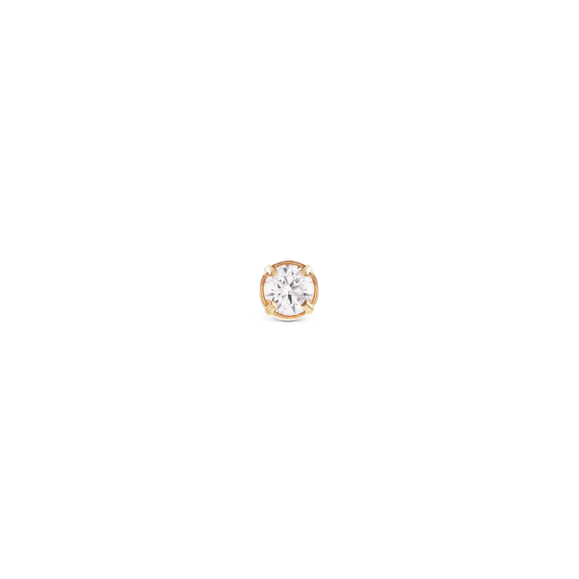 Crystal Stud Gold