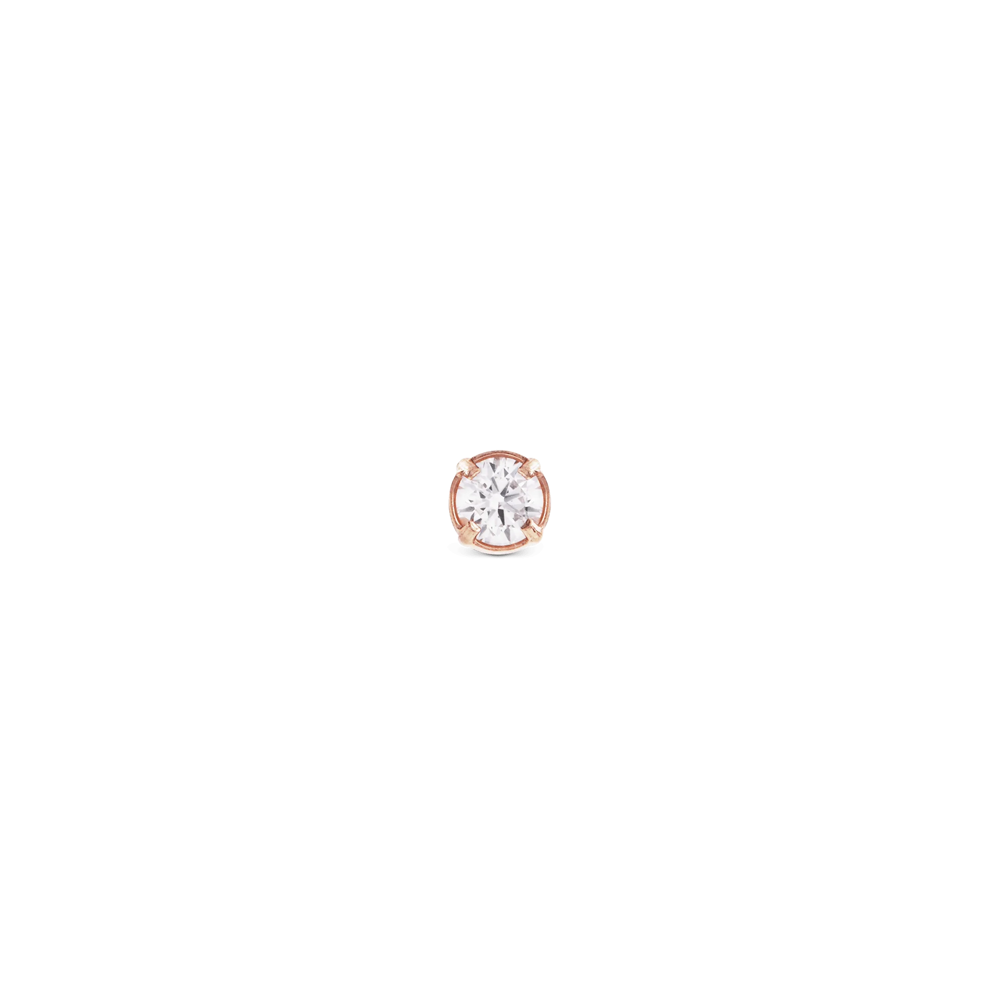 Crystal Stud Rose Gold