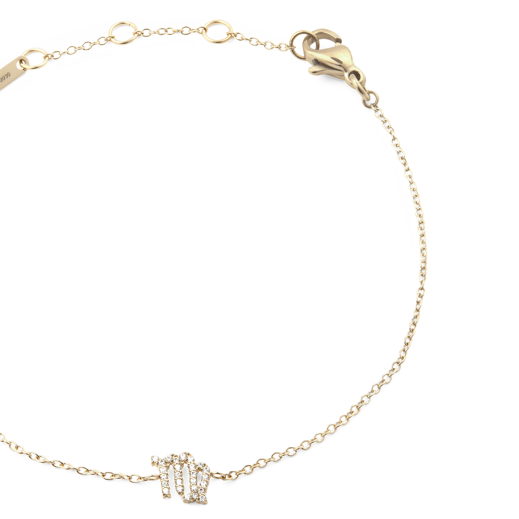 Crystal Zodiac Chain Bracelet Gold - Image 28