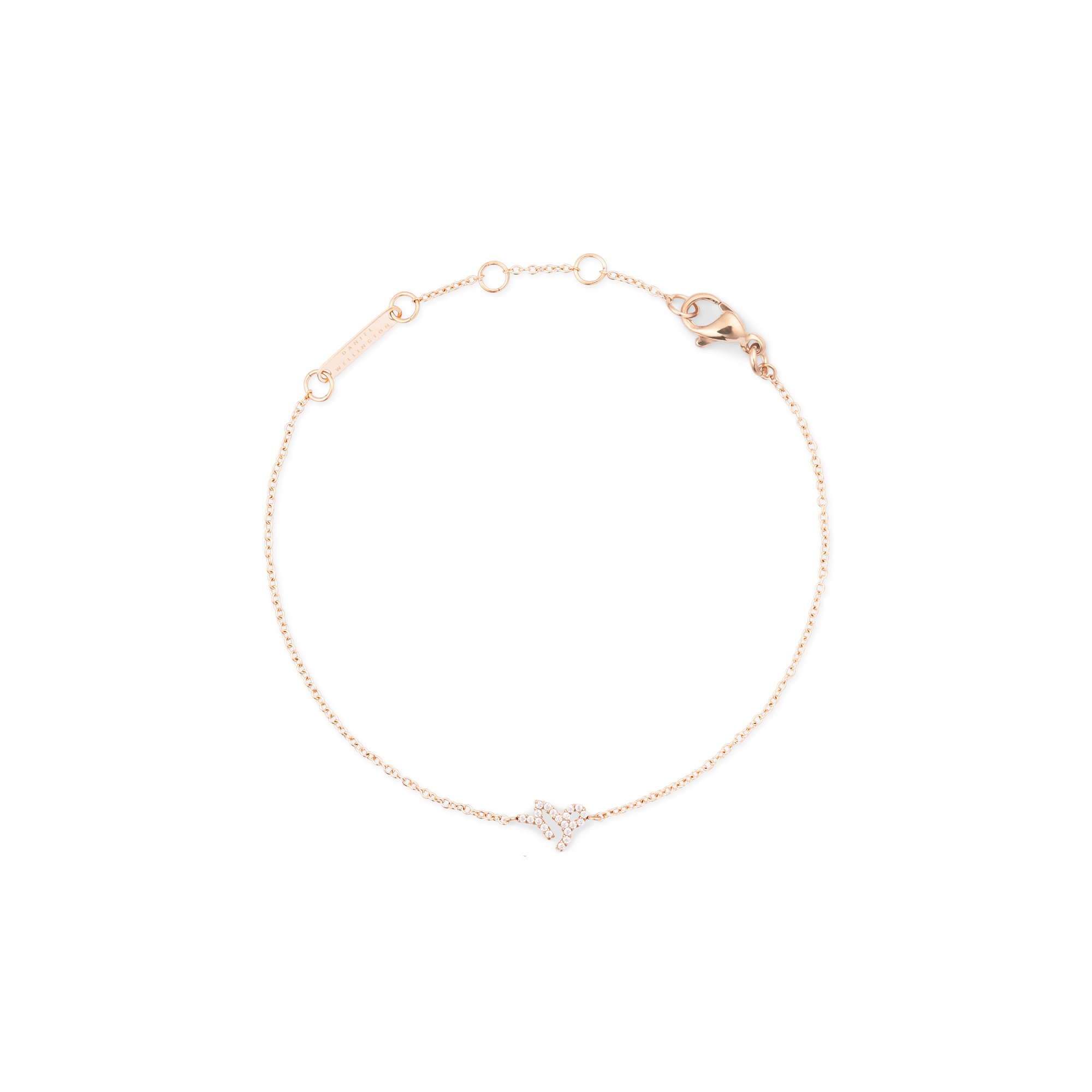 Crystal Zodiac Chain Bracelet Rose Gold - Image 10