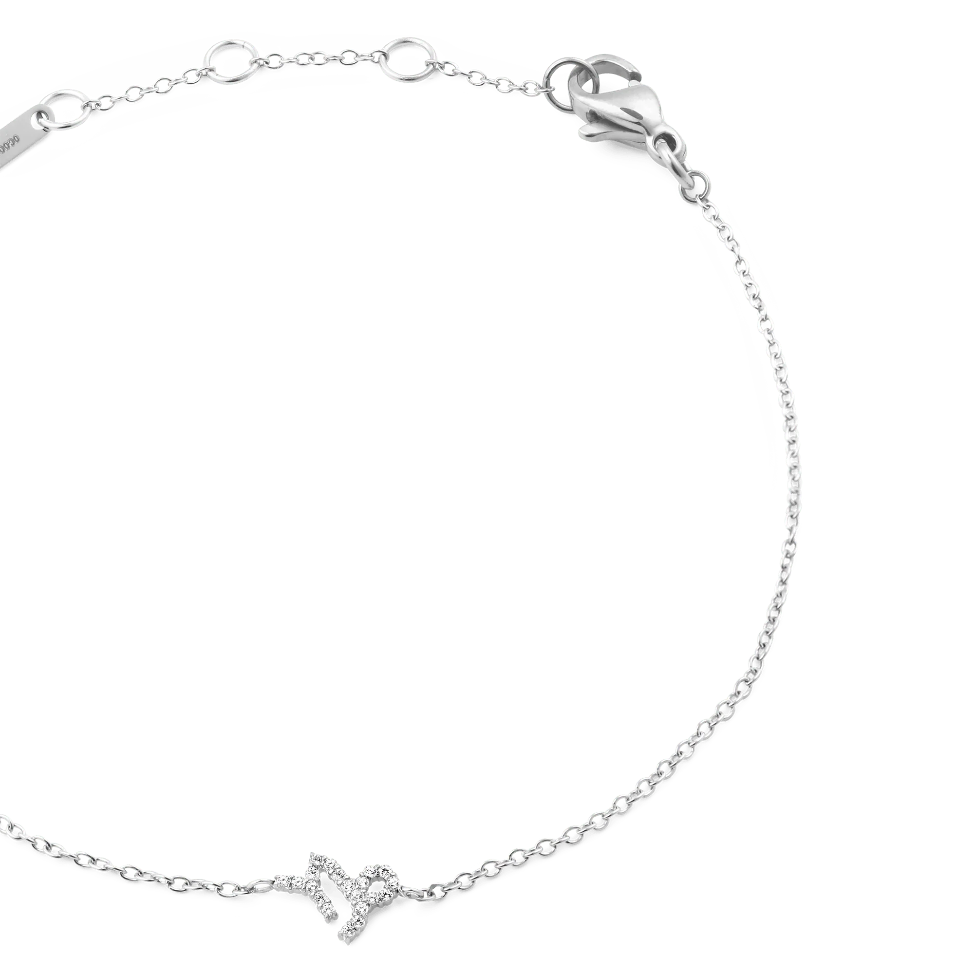 Crystal Zodiac Chain Bracelet Silver - Image 12