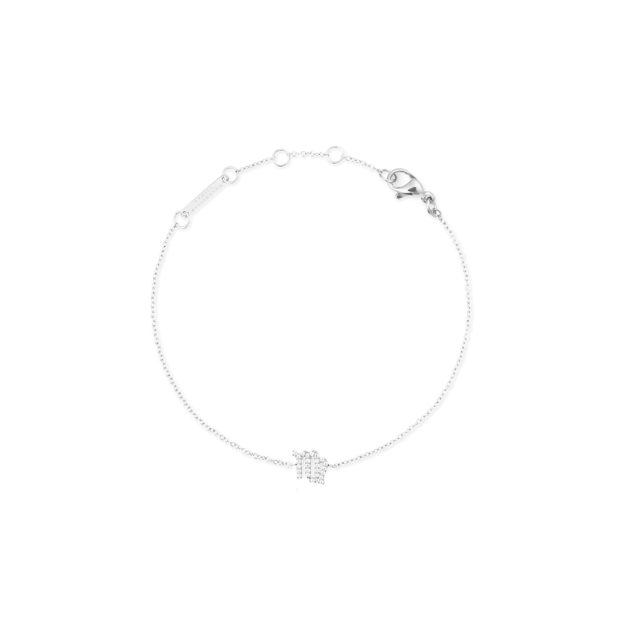 Crystal Zodiac Chain Bracelet Silver - Image 25
