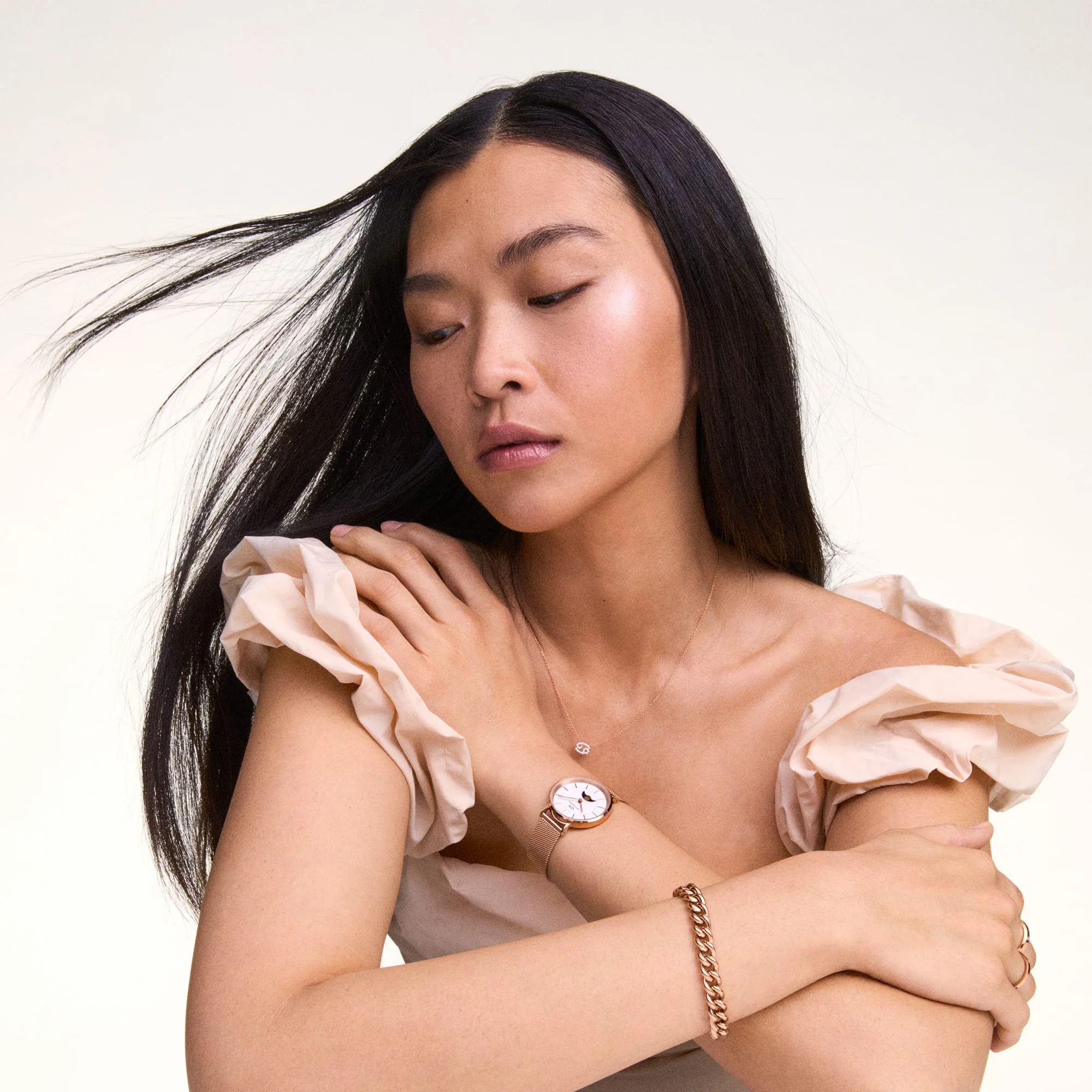 Crystal Zodiac Chain Necklace Gold - Image 34