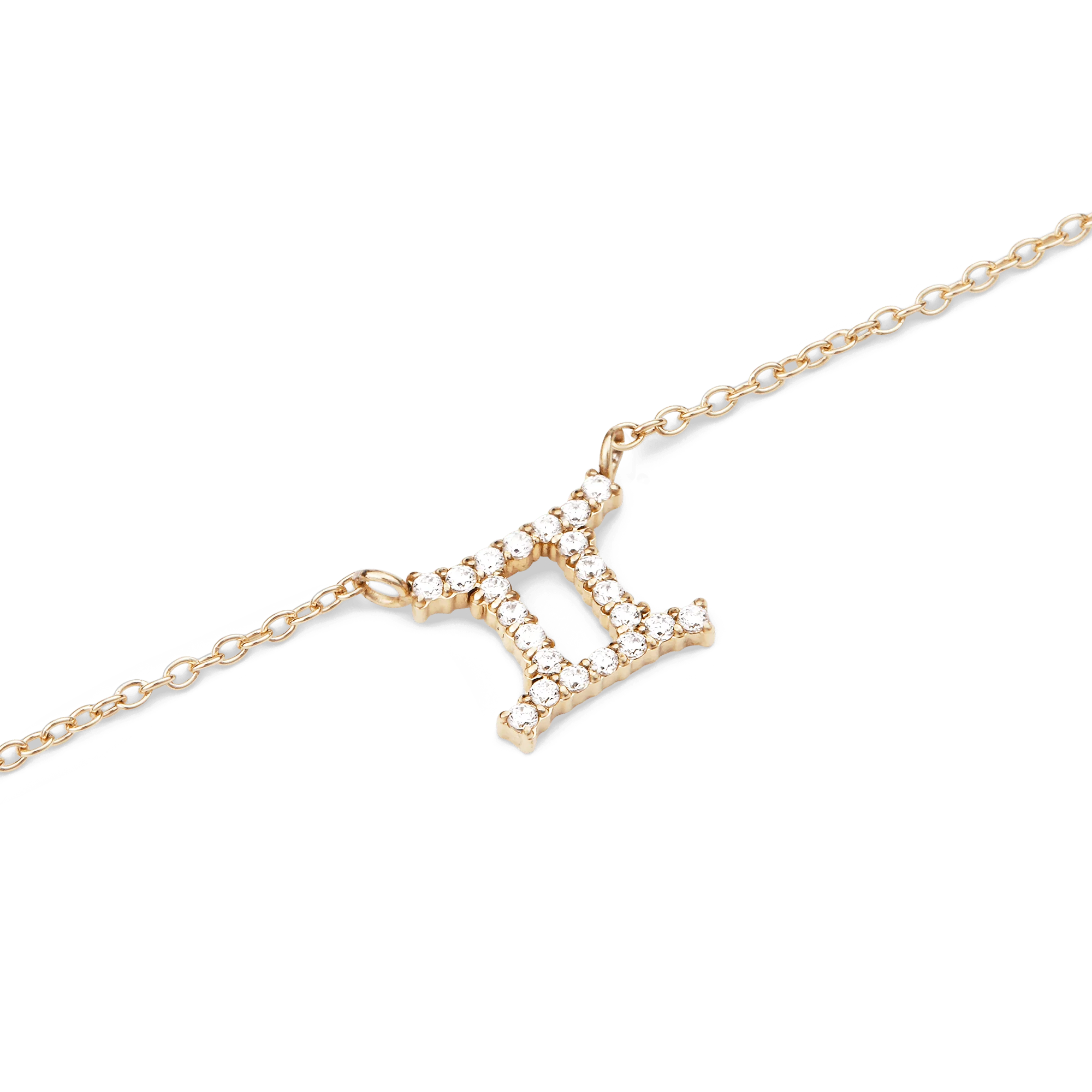 Crystal Zodiac Chain Necklace Gold - Image 37