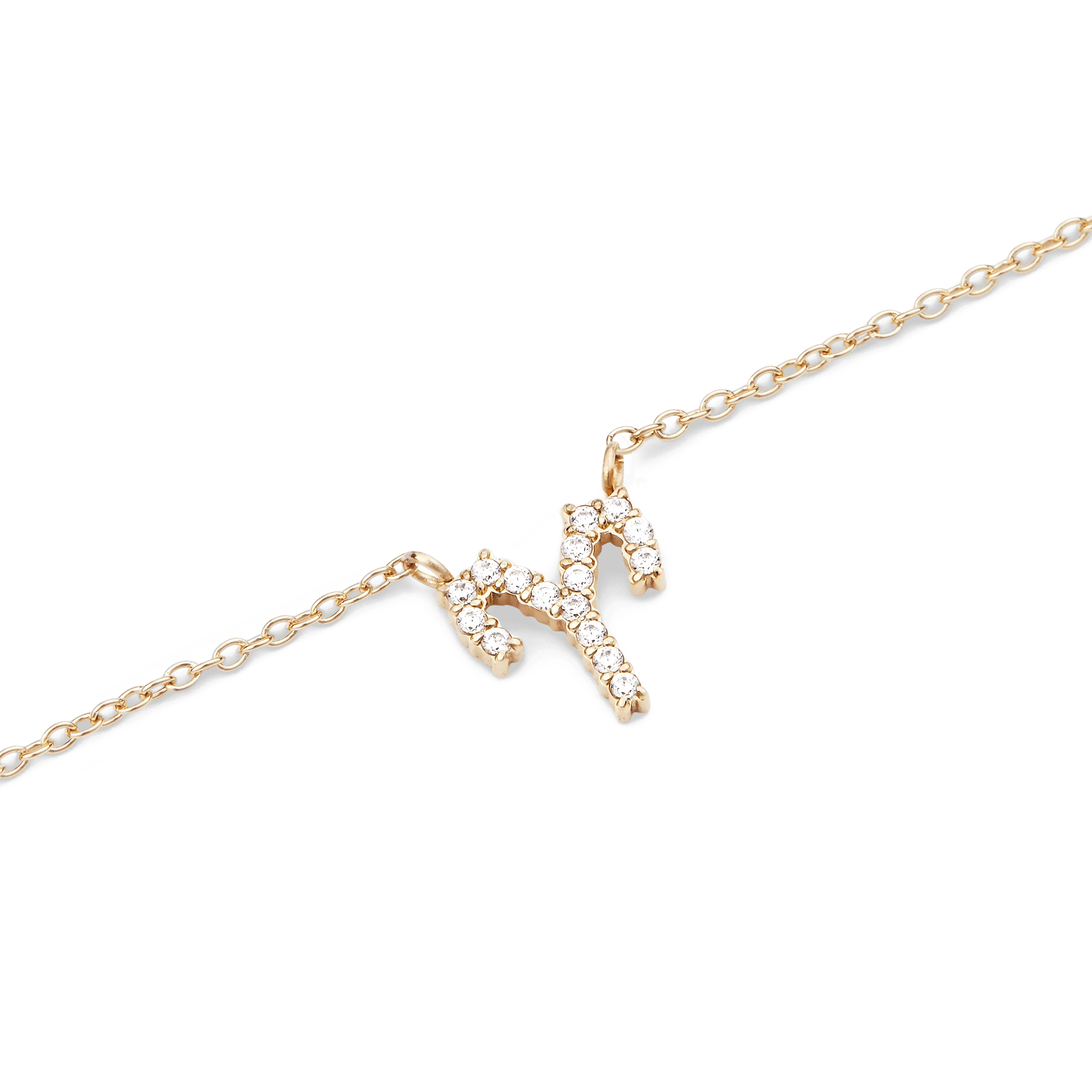 Crystal Zodiac Chain Necklace Gold - Image 45