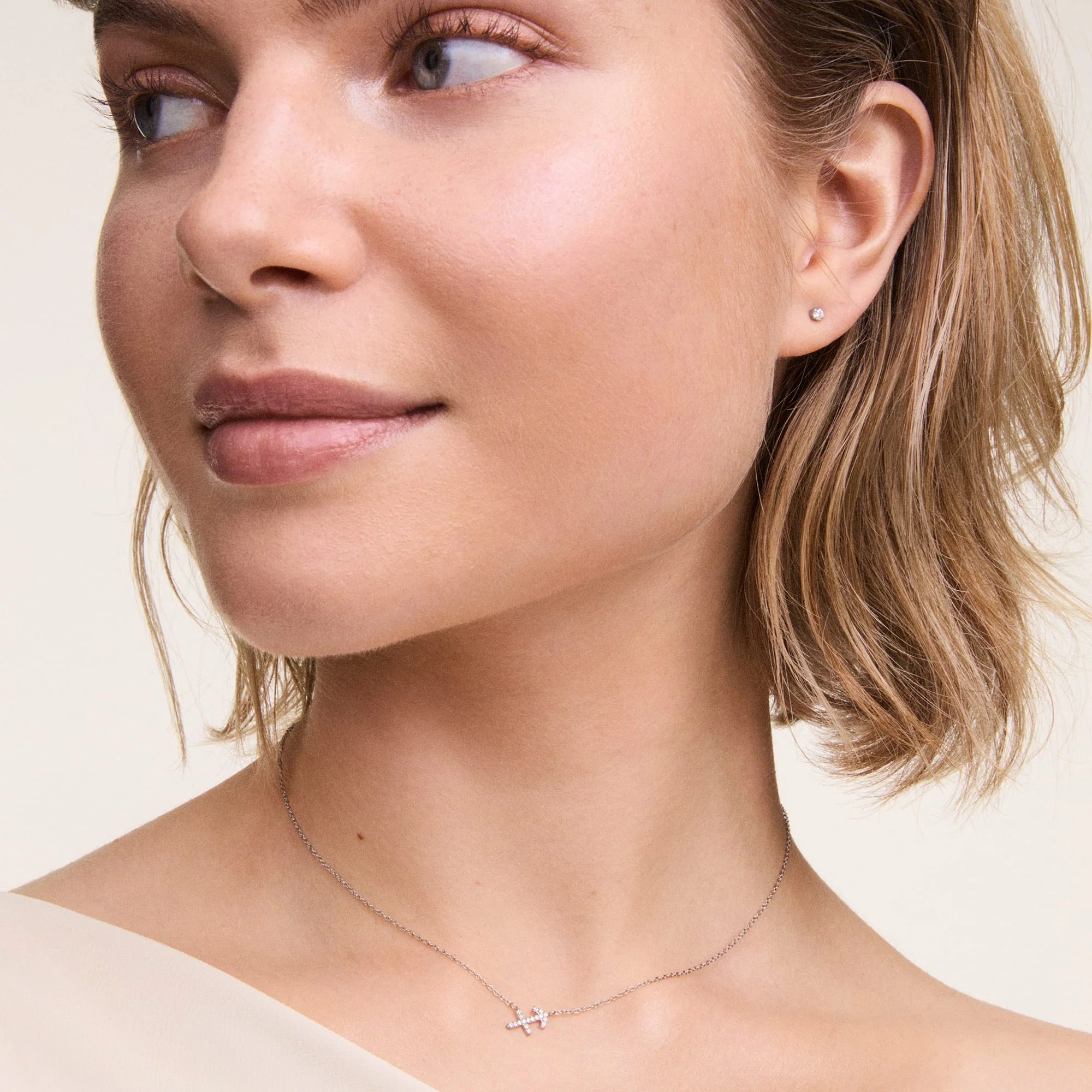 Crystal Zodiac Chain Necklace Rose Gold - Image 16