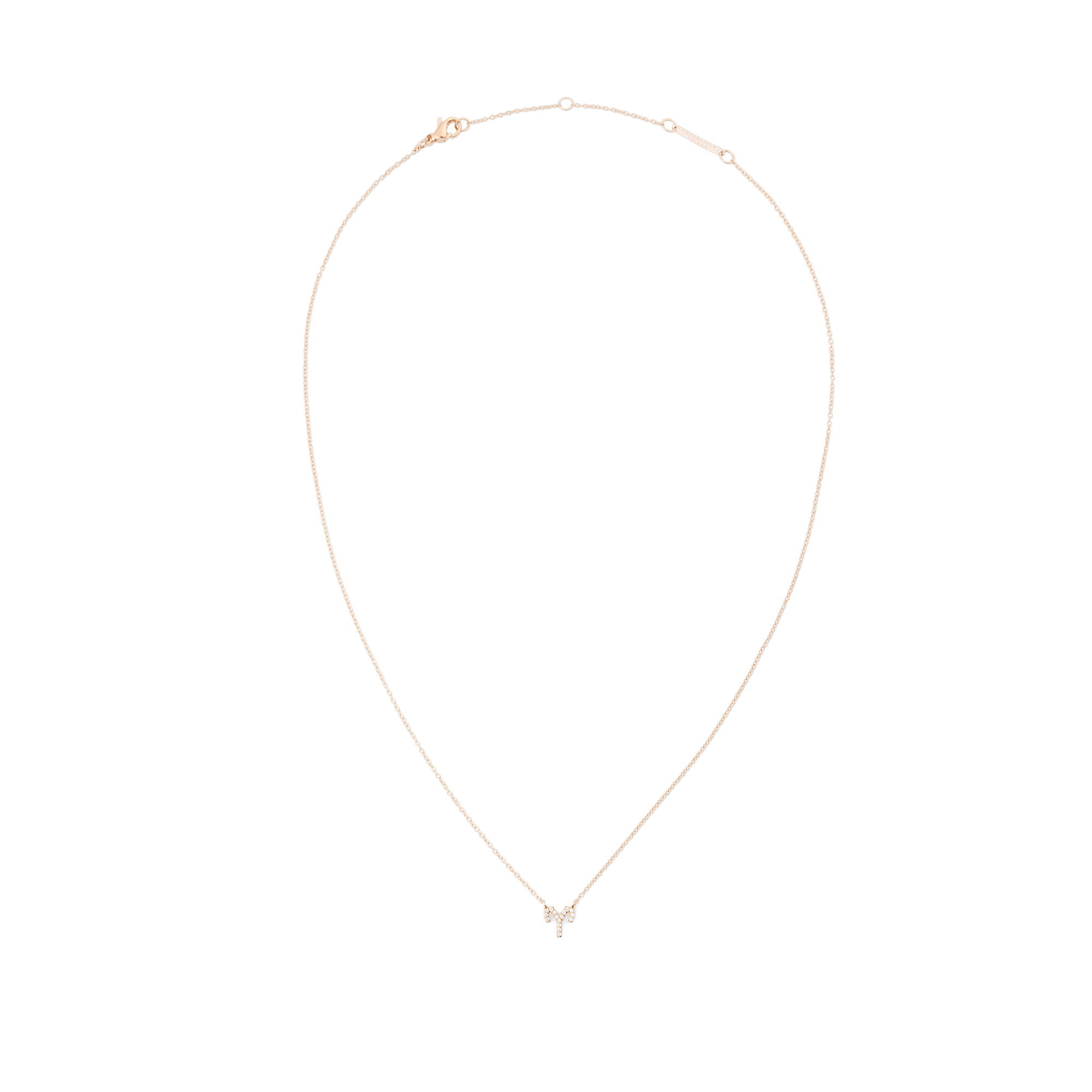 Crystal Zodiac Chain Necklace Rose Gold - Image 48