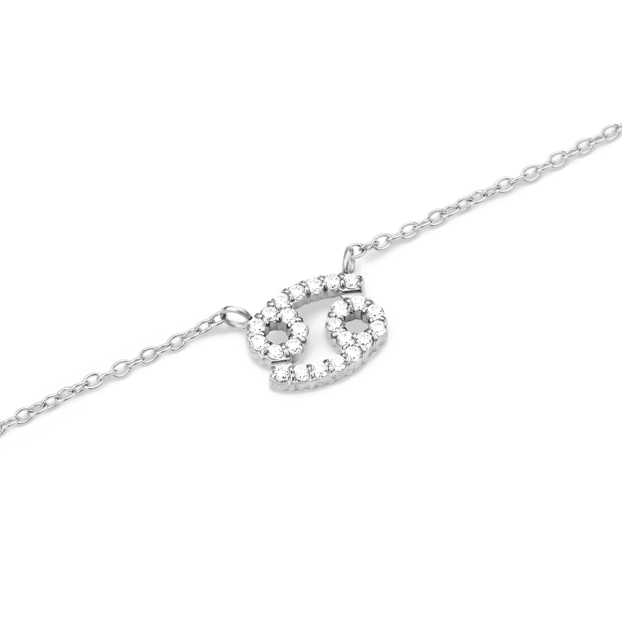 Crystal Zodiac Chain Necklace Silver - Image 34