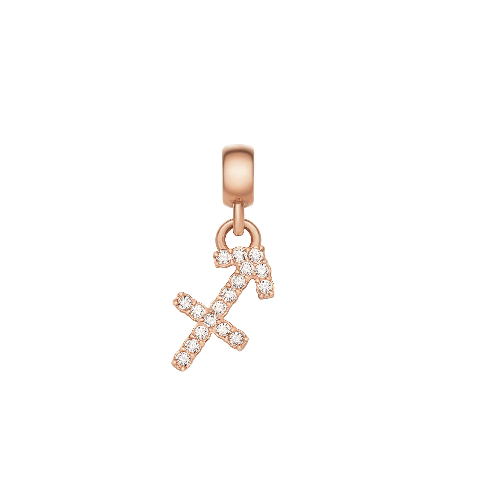 Crystal Zodiac Charm Rose Gold - Image 4
