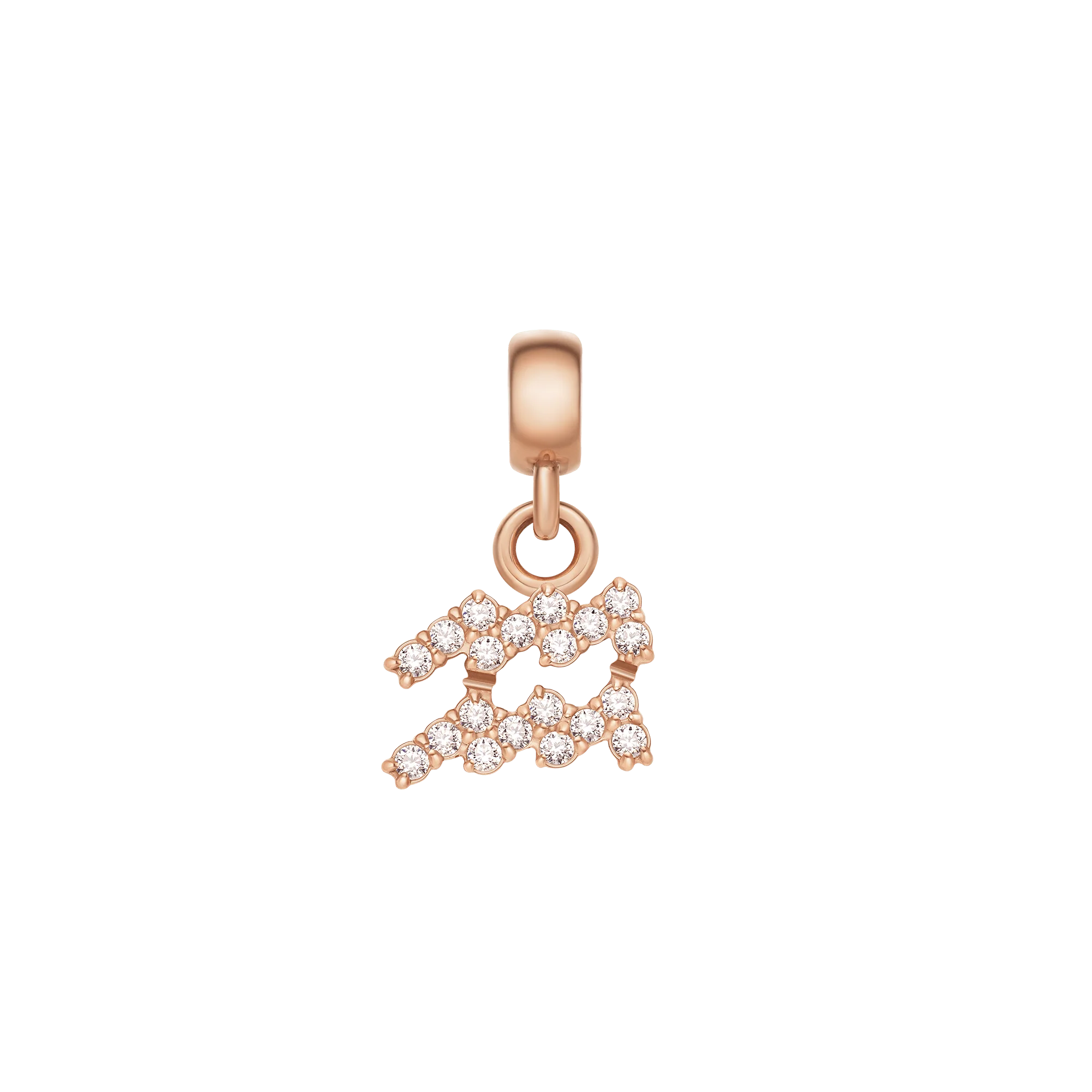 Crystal Zodiac Charm Rose Gold - Image 5