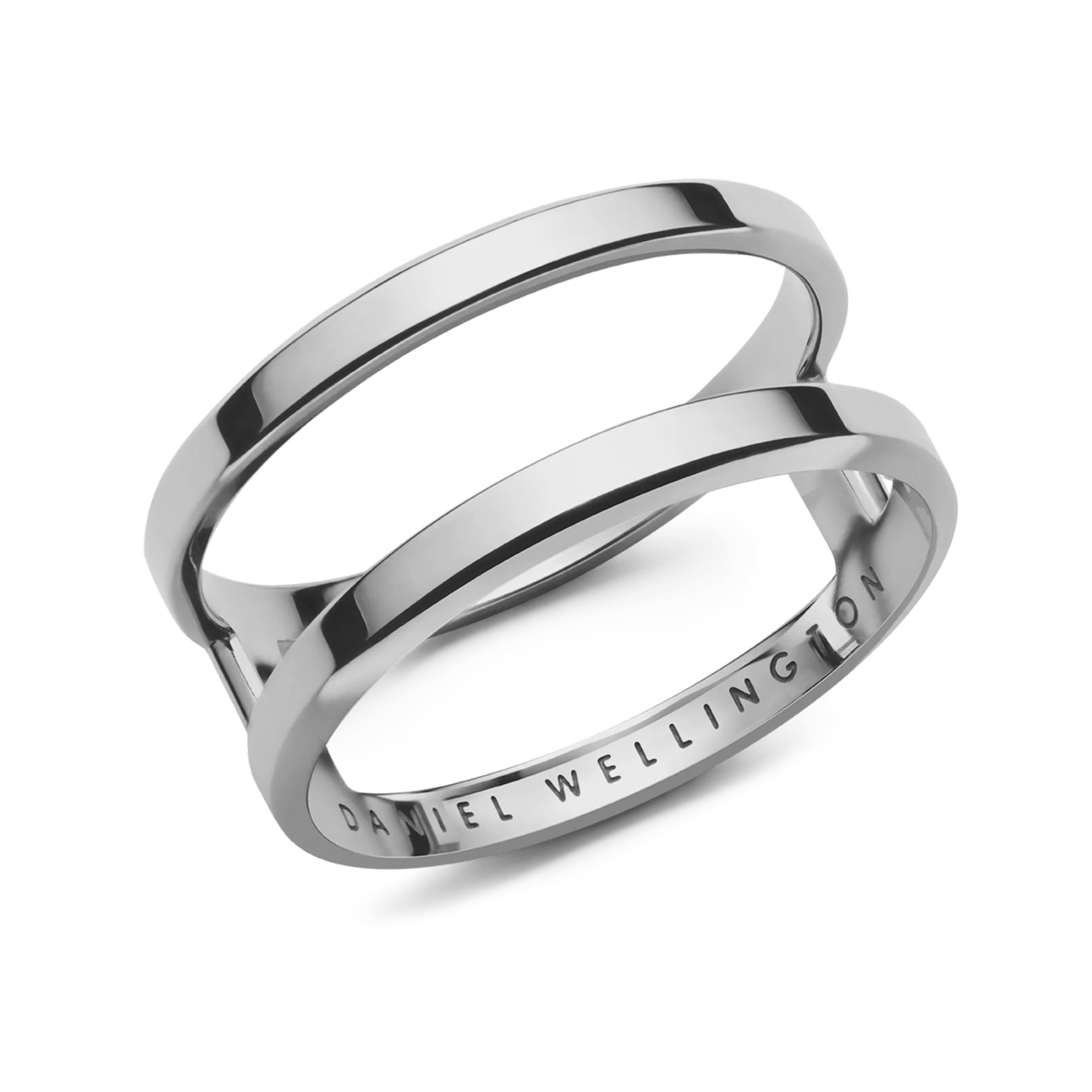 Elan Dual Ring Silver