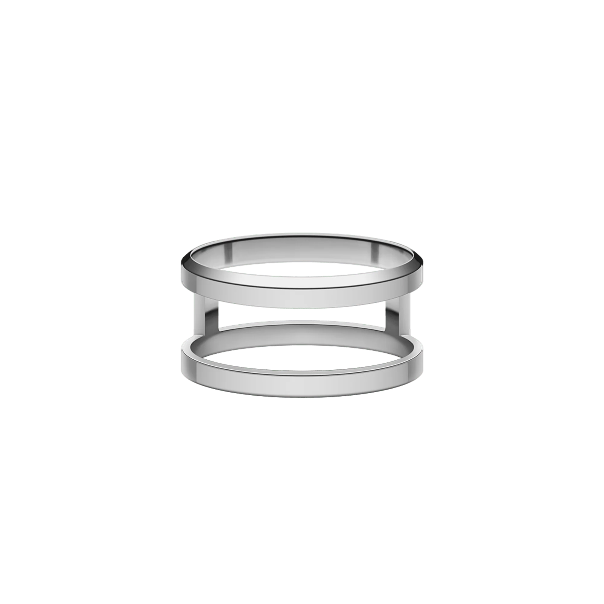 Elan Dual Ring Silver - Image 2