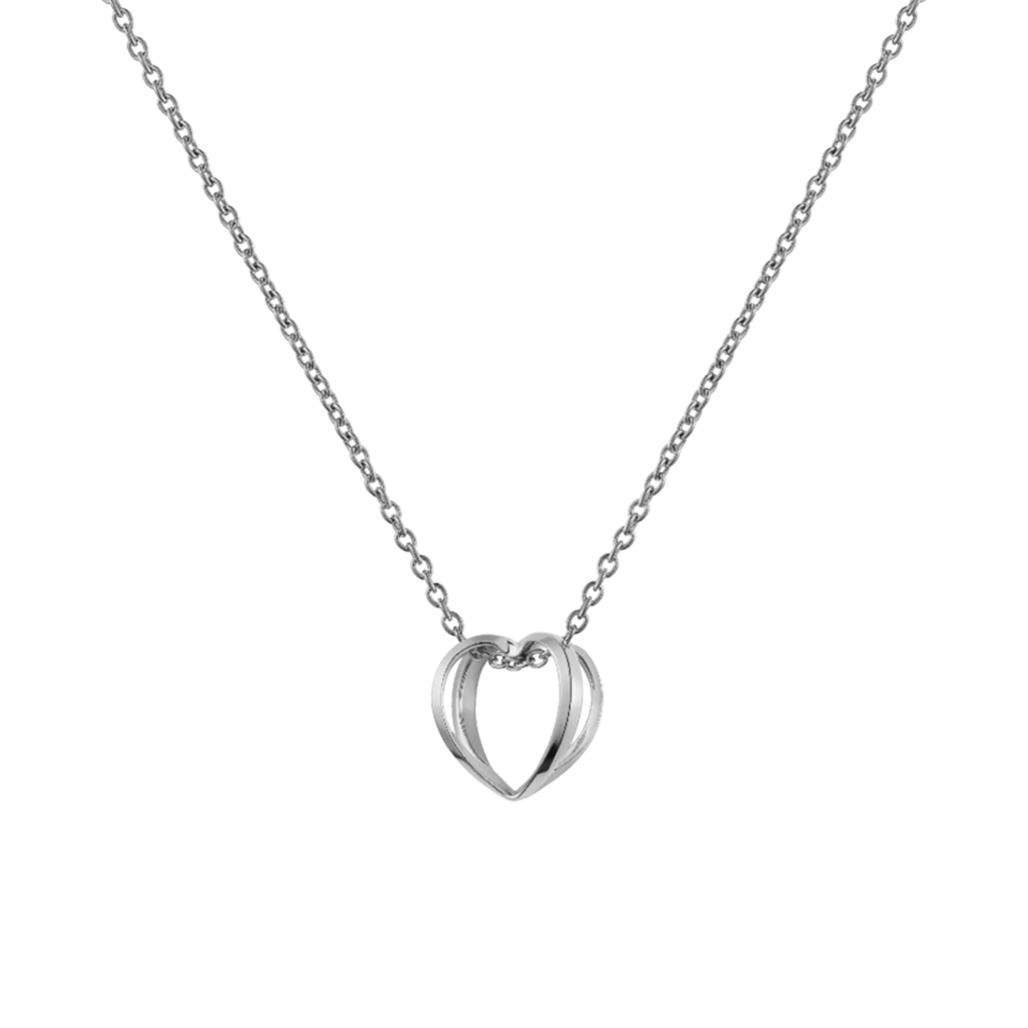 Elan Le Coeur Necklace Silver